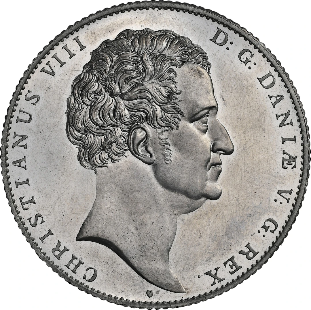 DENMARK. White Metal Pattern Speciedaler, 1840. Copenhagen Mint. Christian