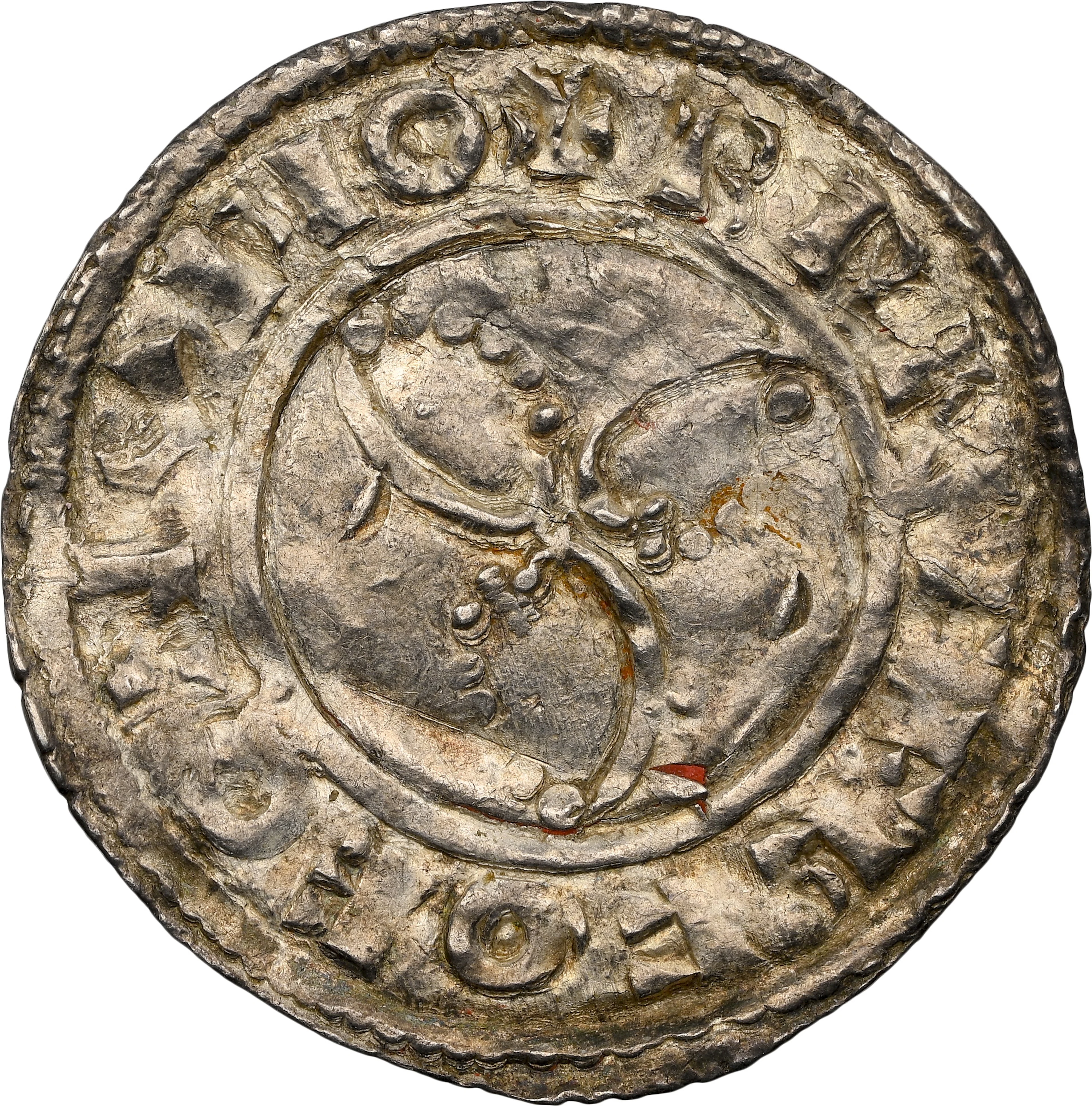 DENMARK. Penny, ND (1018-35). Roskilde Mint. Cnut (Knud den Store).