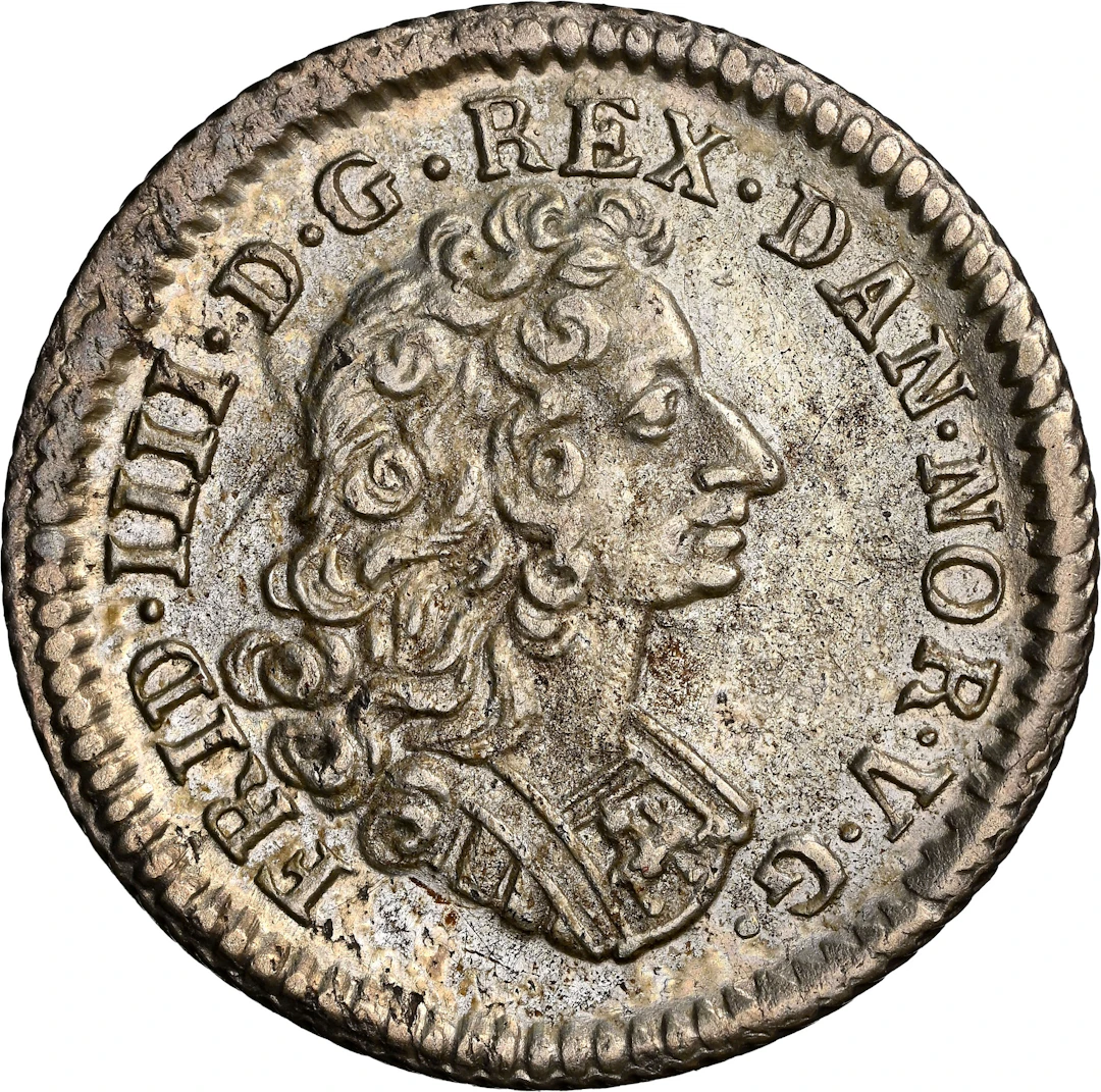 NORWAY. Silver Pattern 8 Skilling, 1710. Kongsberg Mint. Frederik