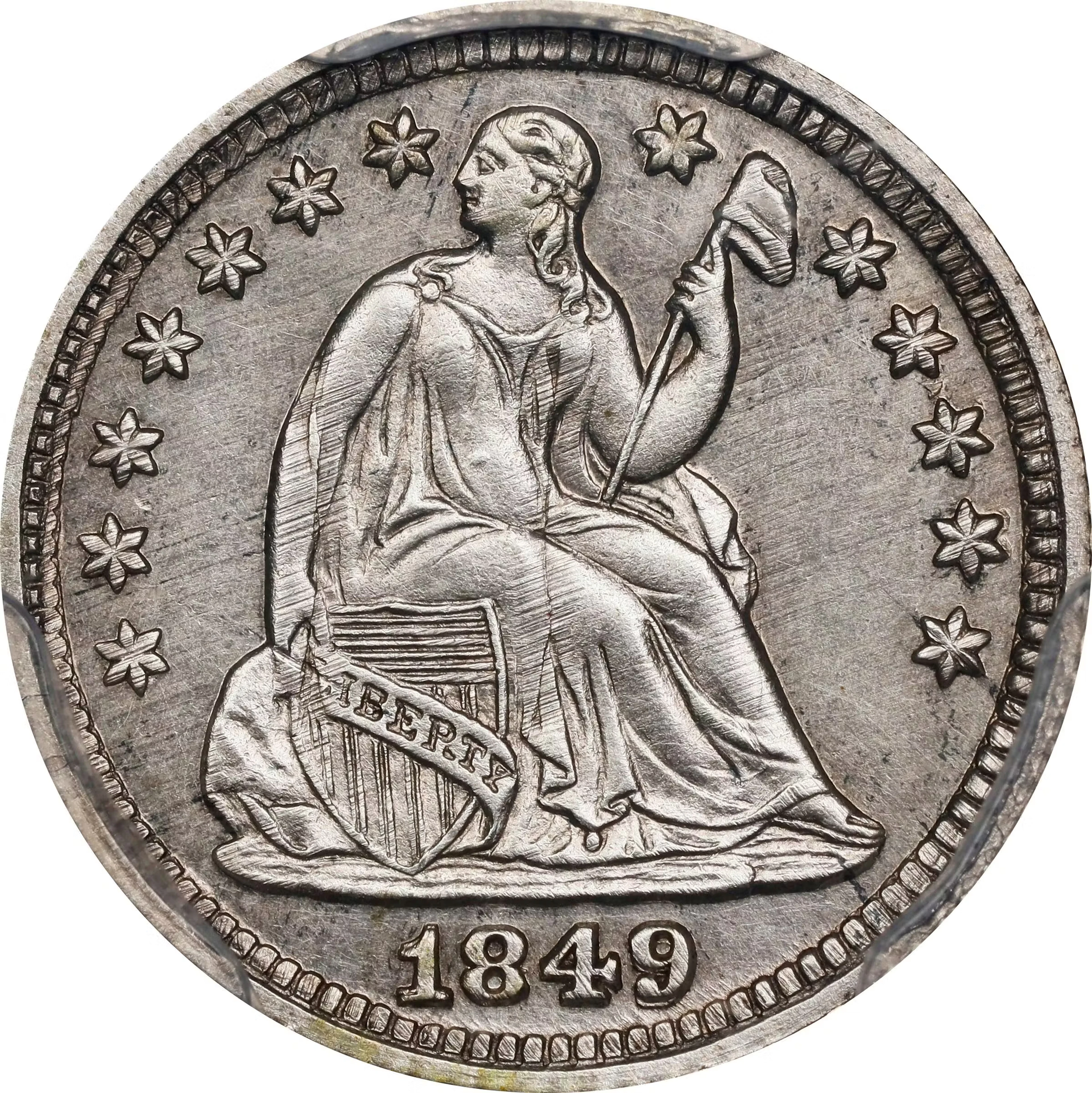 1849 Pattern Liberty Seated Trime. Judd-112 Original, Pollock-126.