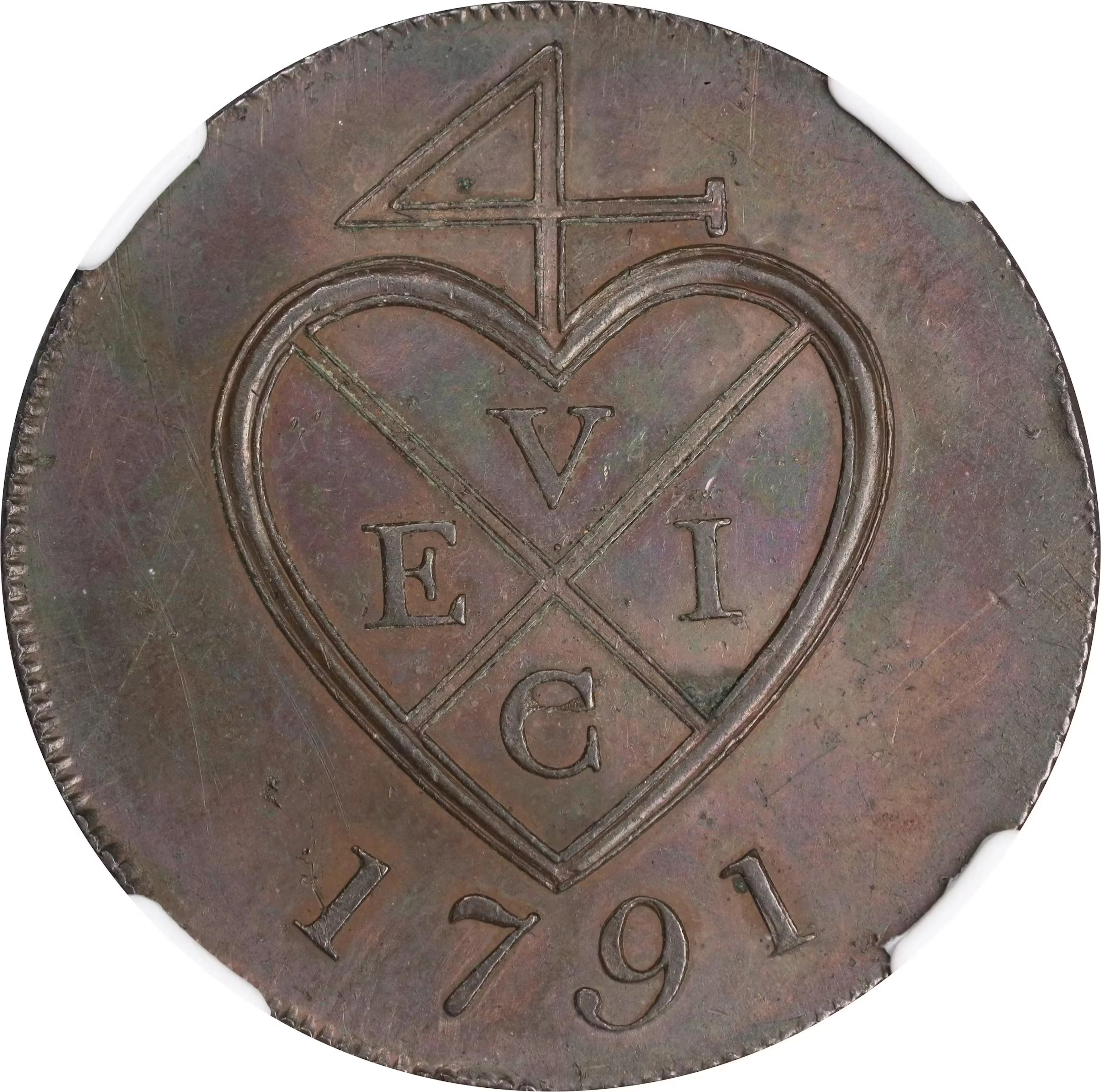 INDIA. Bombay Presidency. East India Company. 2 Pice, 1791. Birmingham