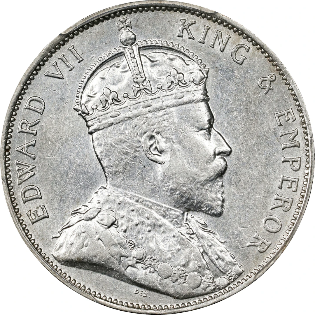 (t) HONG KONG (SAR). 50 Cents, 1902. London Mint. Edward VII. PCGS AU-55.