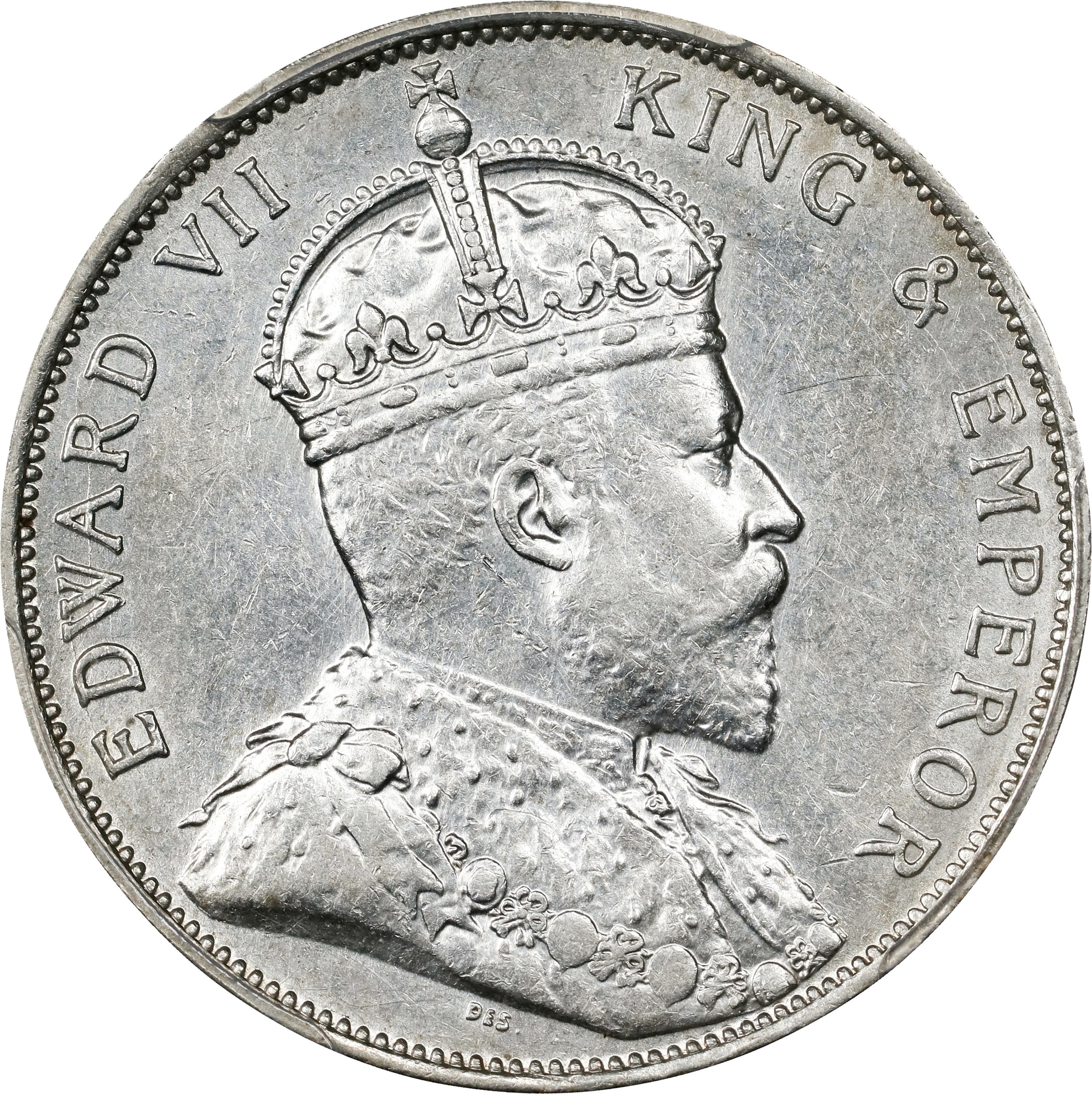 (t) HONG KONG (SAR). 50 Cents, 1902. London Mint. Edward VII. PCGS AU-55.