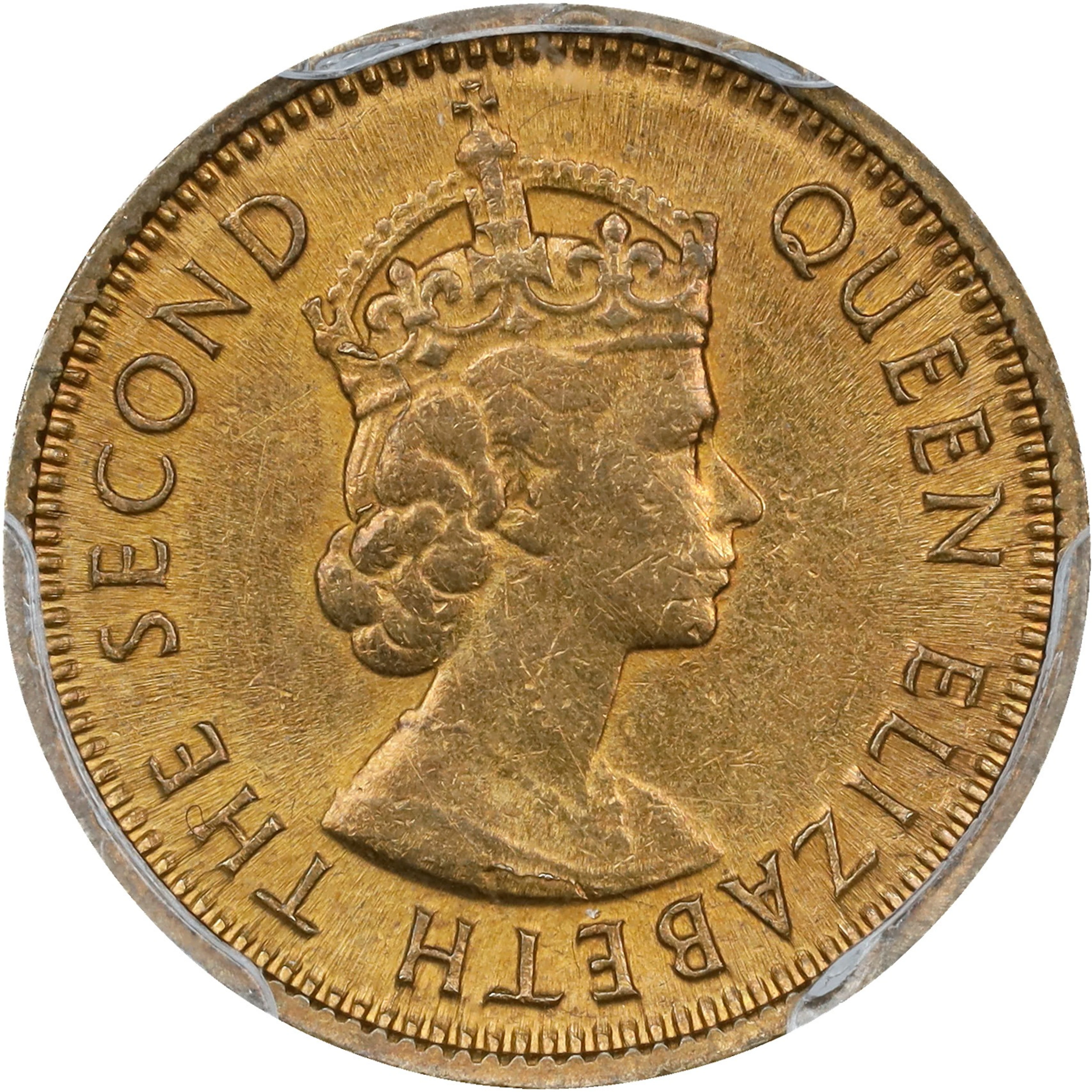 (t) HONG KONG (SAR). 5 Cents, 1964-H. Birmingham (Heaton) Mint. Elizabeth