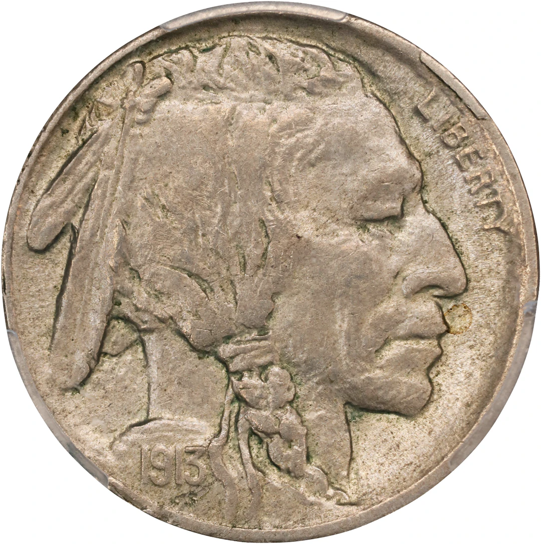1913-D Buffalo Nickel. Type II. MS-62 (PCGS).