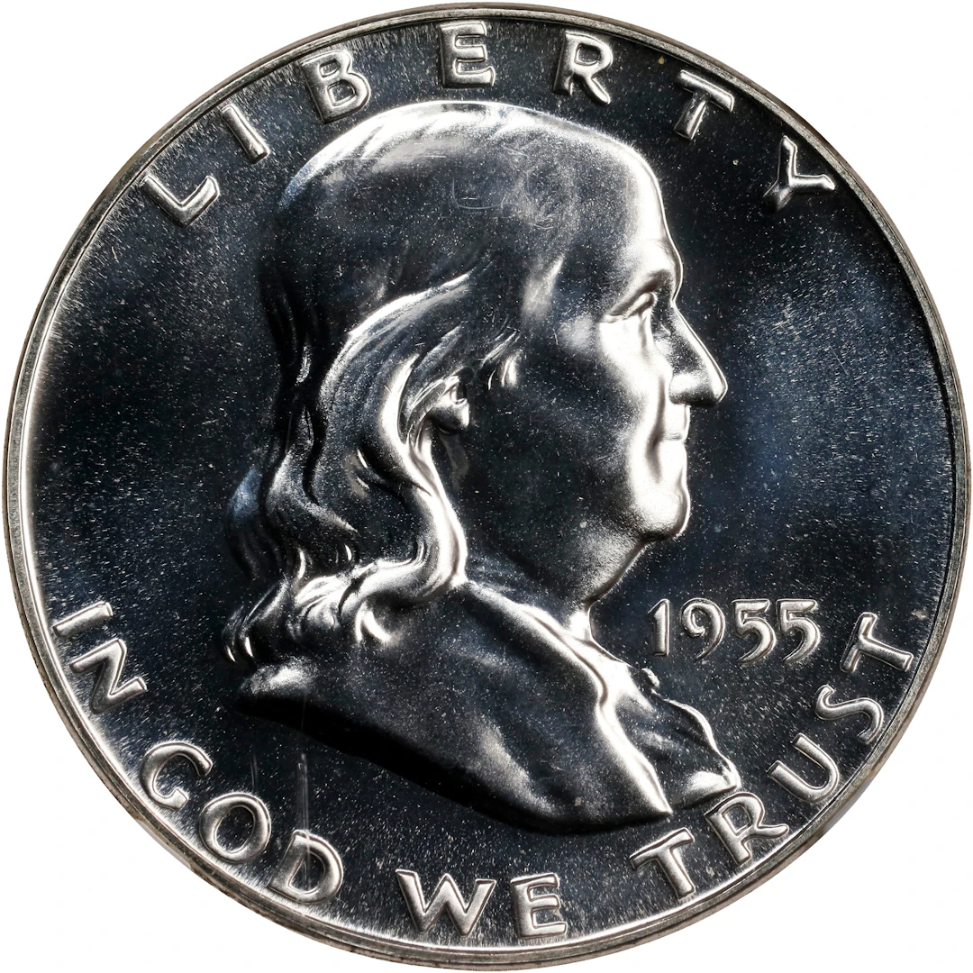 1955 Franklin Half Dollar. Proof-69 (NGC).