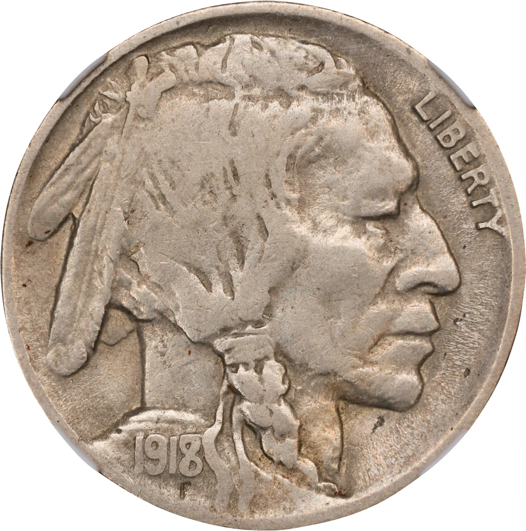 1918/7-D Buffalo Nickel. FS-101. VF-35 (NGC).