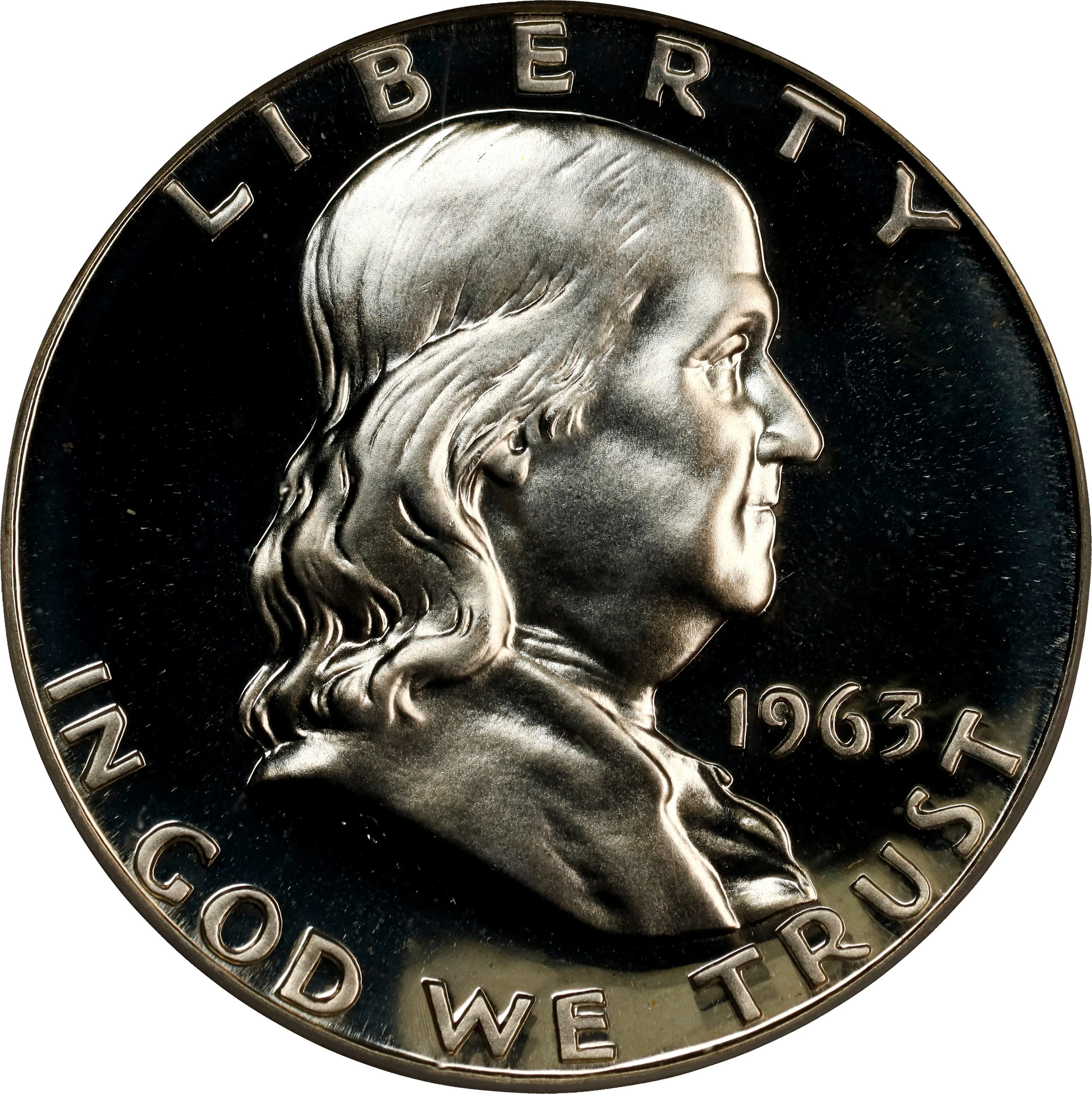 1963 Franklin Half Dollar. Proof-68 (PCGS). OGH Generation 3.0.