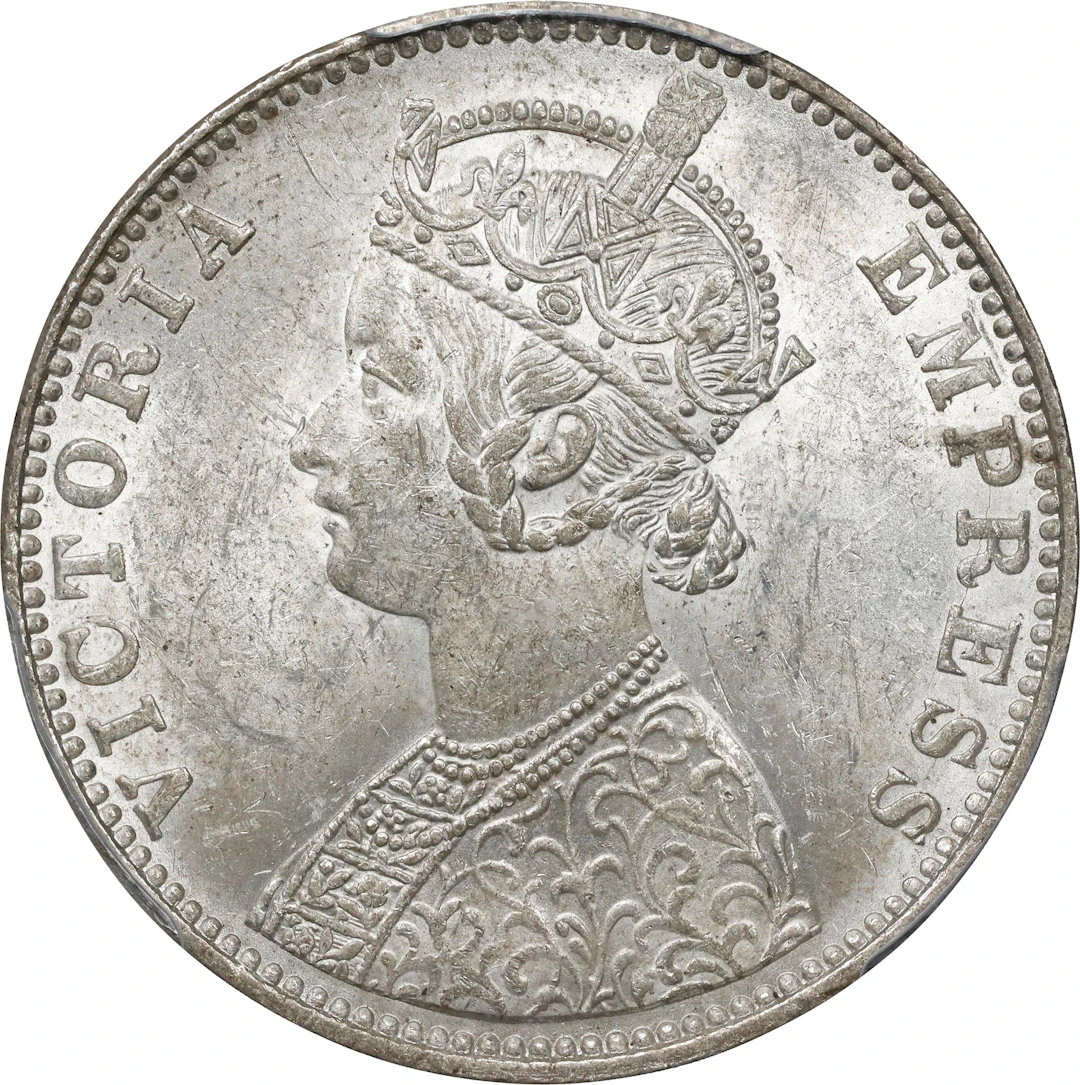 INDIA. Rupee, 1901-B. Bombay Mint. Victoria. PCGS MS-61.