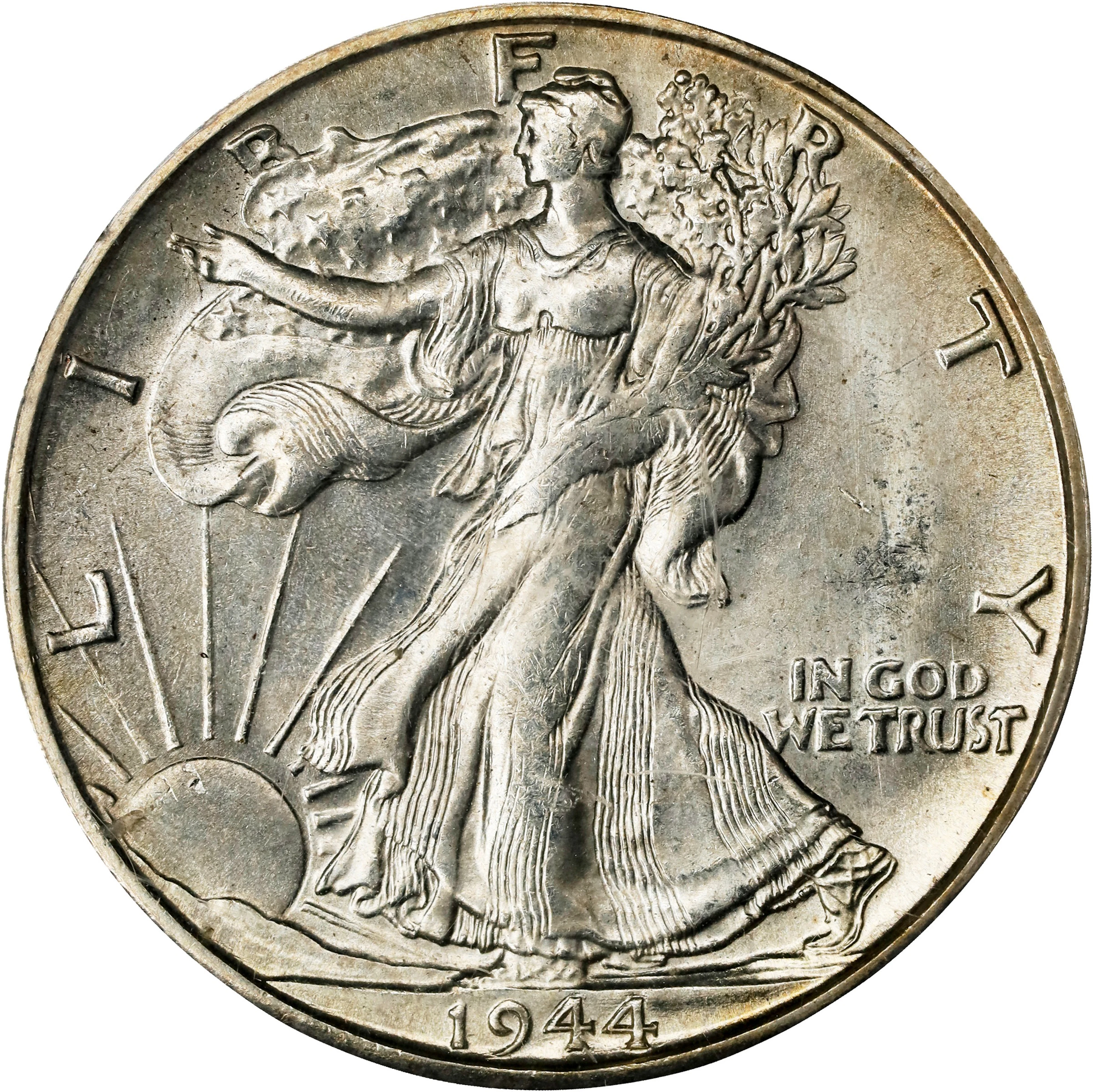 1944-S Walking Liberty Half Dollar. MS-65 (PCGS). OGH Generation 1.2 Rattler.
