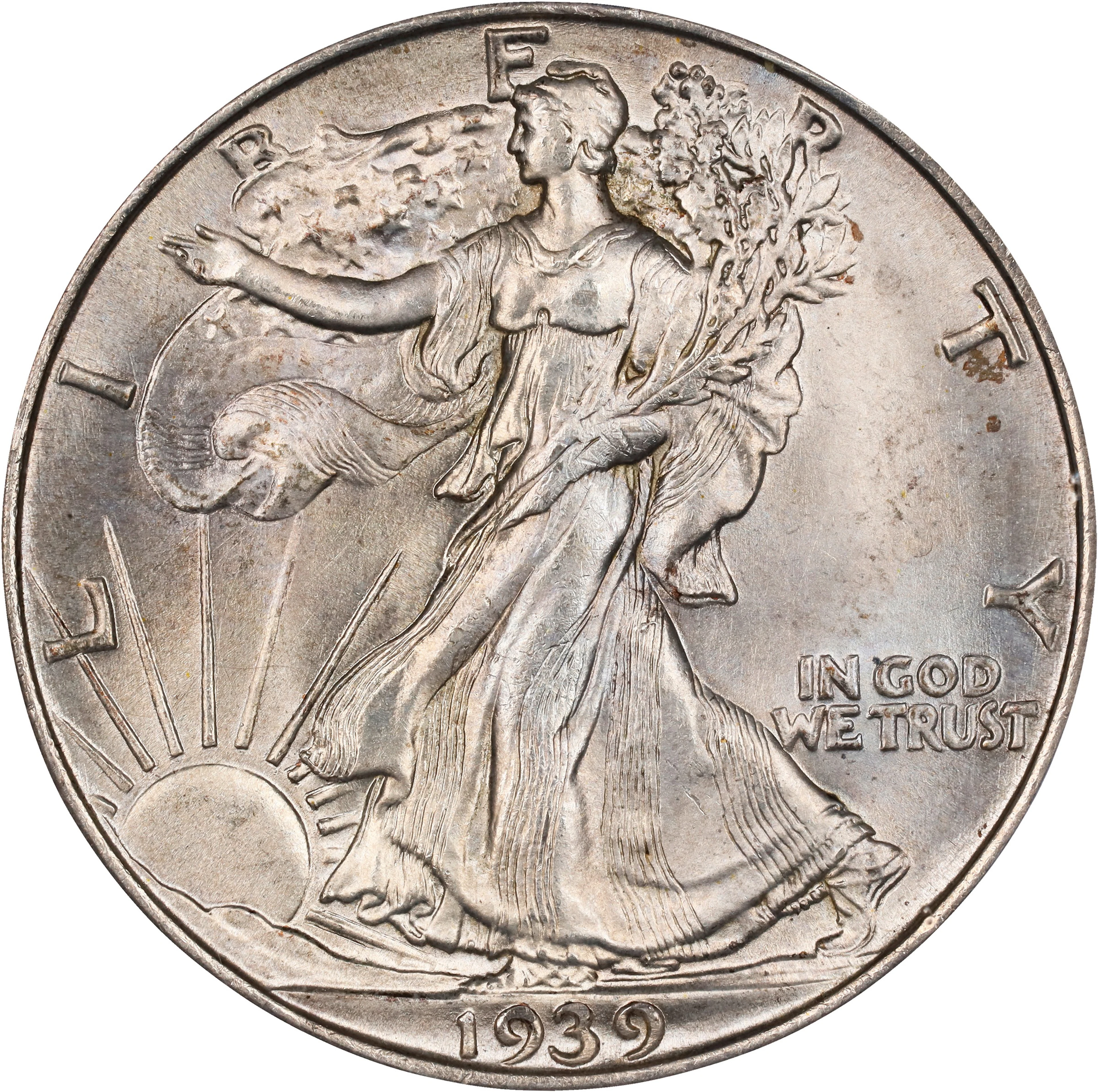 1939-S Walking Liberty Half Dollar. MS-64 (PCGS).