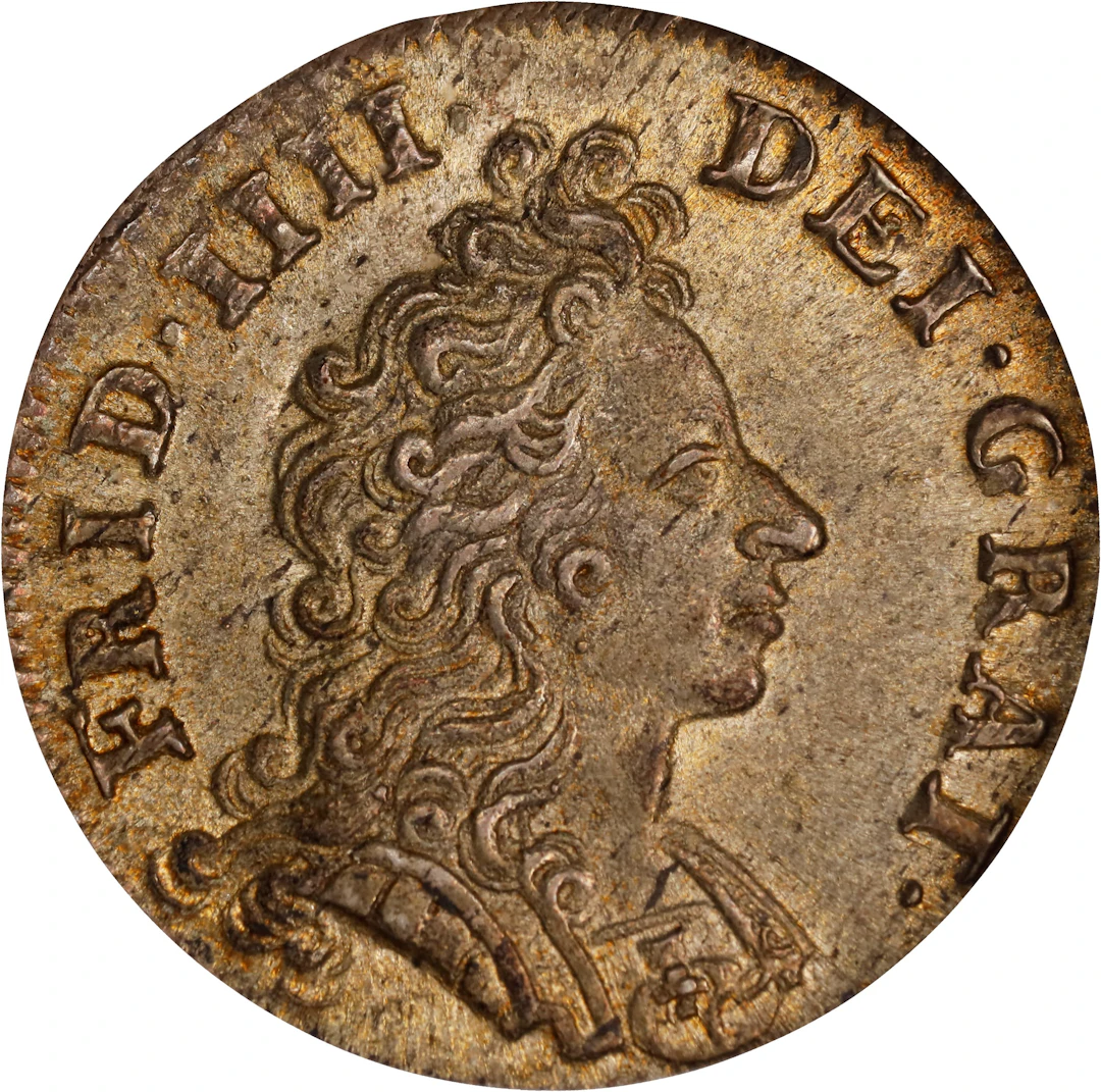 DENMARK. 8 Skilling, 1701. Copenhagen Mint. Frederik IV. NGC MS-65.