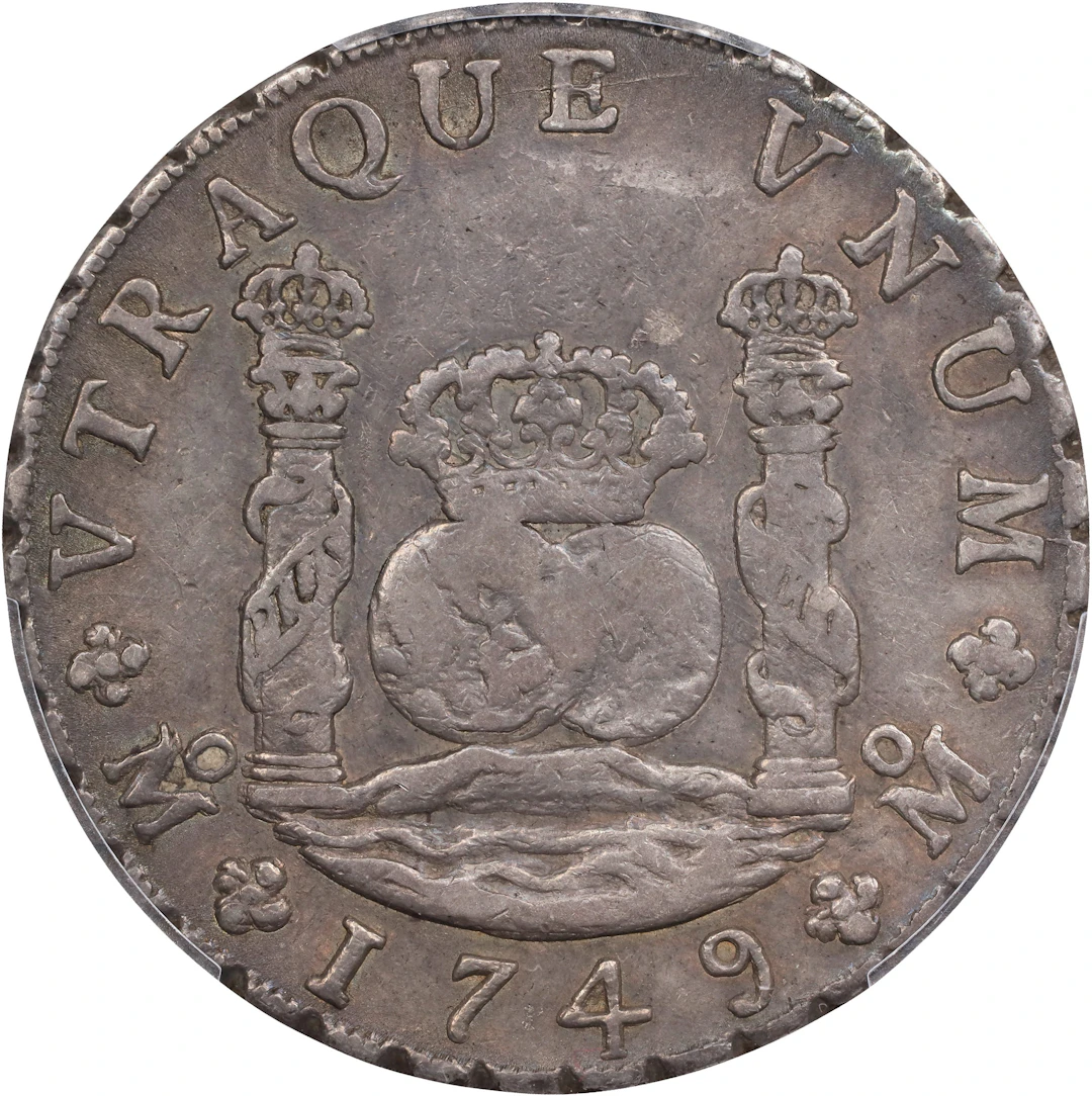 MEXICO. 8 Reales, 1749-Mo MF. Mexico City Mint. Ferdinand VI. PCGS VF-35.