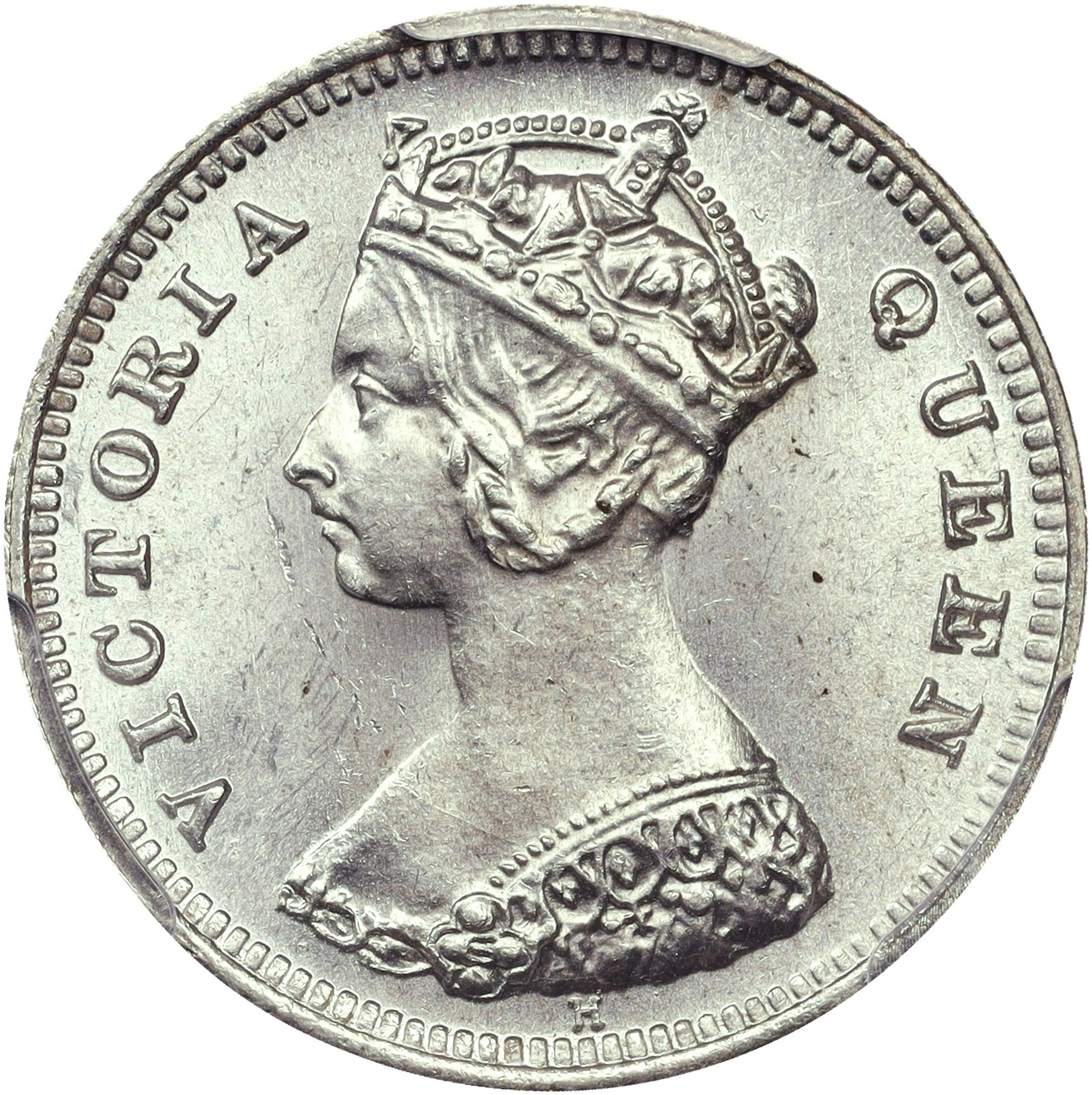 (t) HONG KONG (SAR). 10 Cents, 1897-H. Birmingham (Heaton) Mint. Victoria.