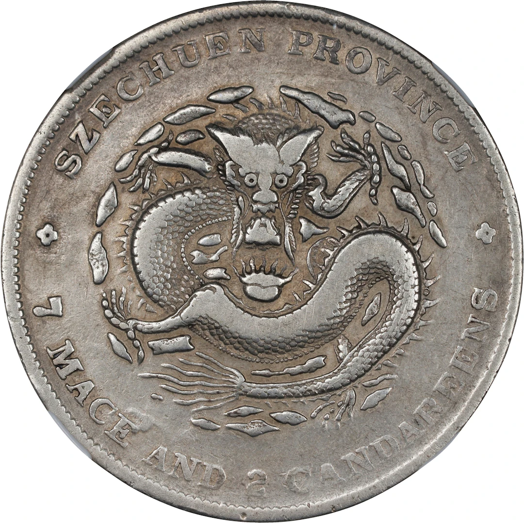 (t) CHINA. Szechuan. 7 Mace 2 Candareens (Dollar), ND (1901-08). Chengdu