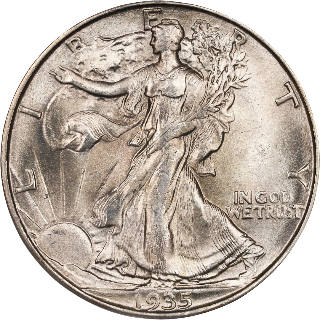 1935-D Walking Liberty Half Dollar. MS-65 (PCGS).