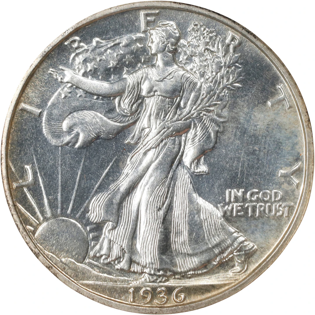 1936 Walking Liberty Half Dollar. Proof-64 (NGC).