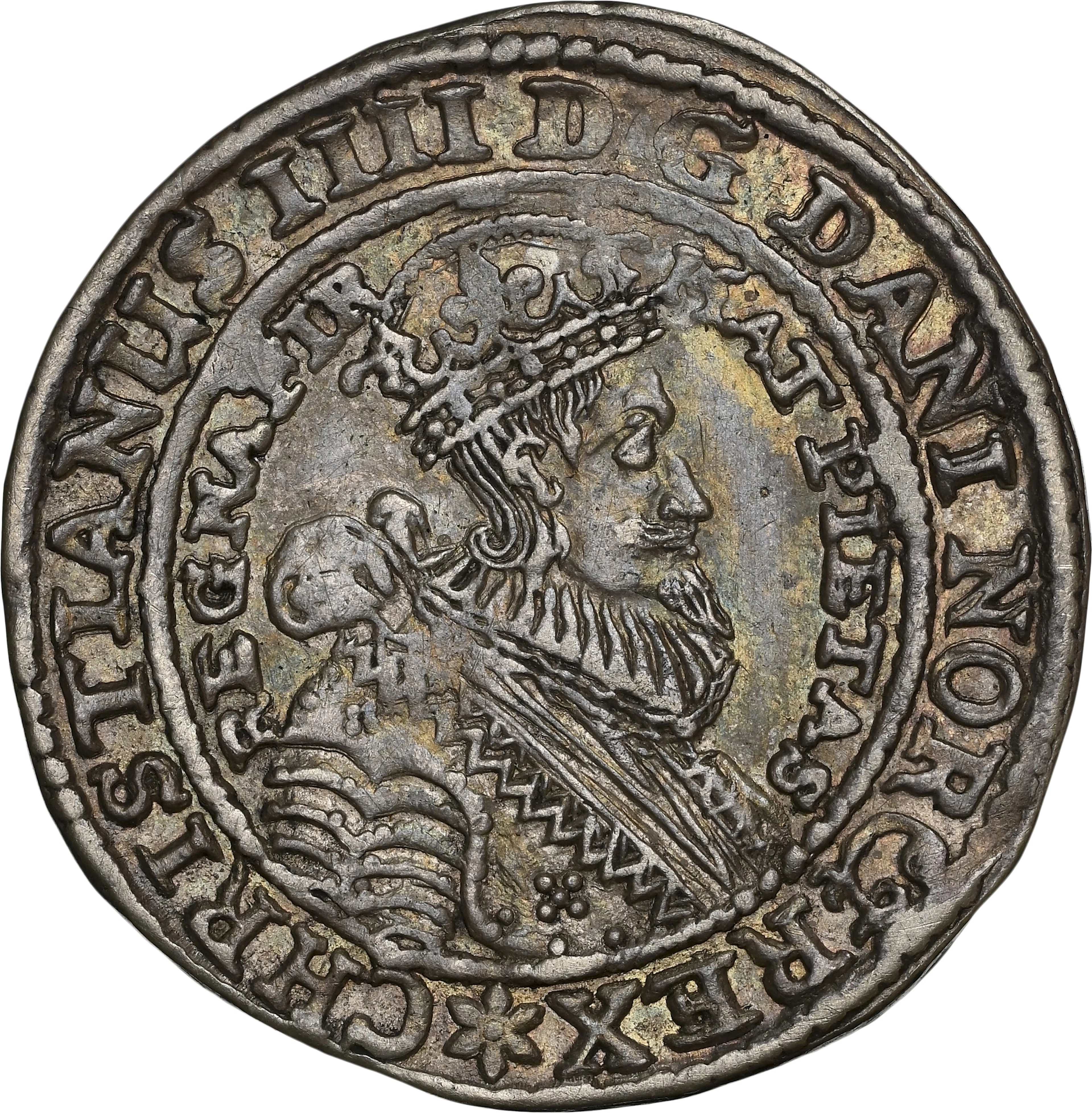 NORWAY. 1/4 Speciedaler, 1640. Christiania Mint. Christian IV. NGC AU-55.