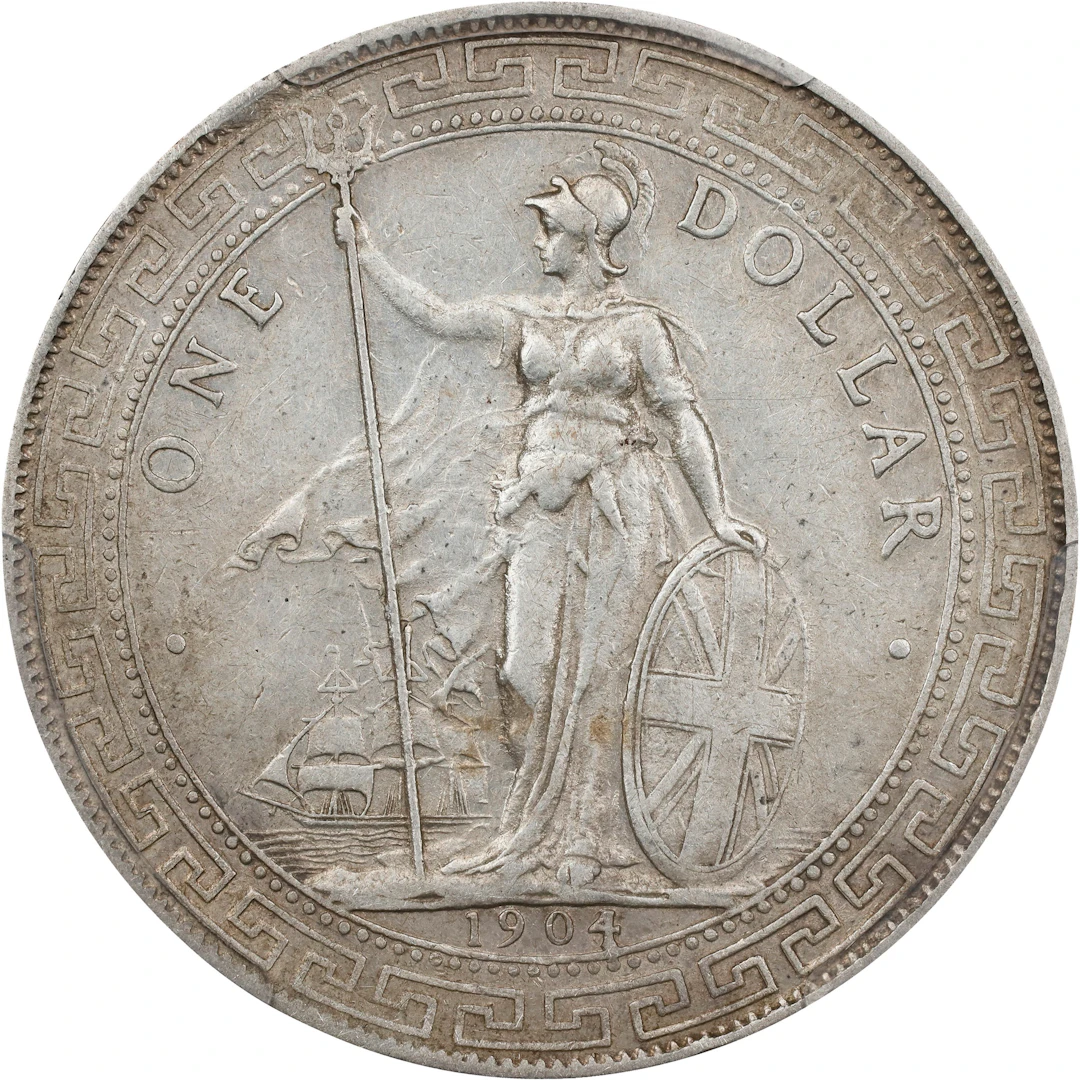 GREAT BRITAIN. Trade Dollar, 1904/3-B. Bombay Mint. Edward VII. PCGS