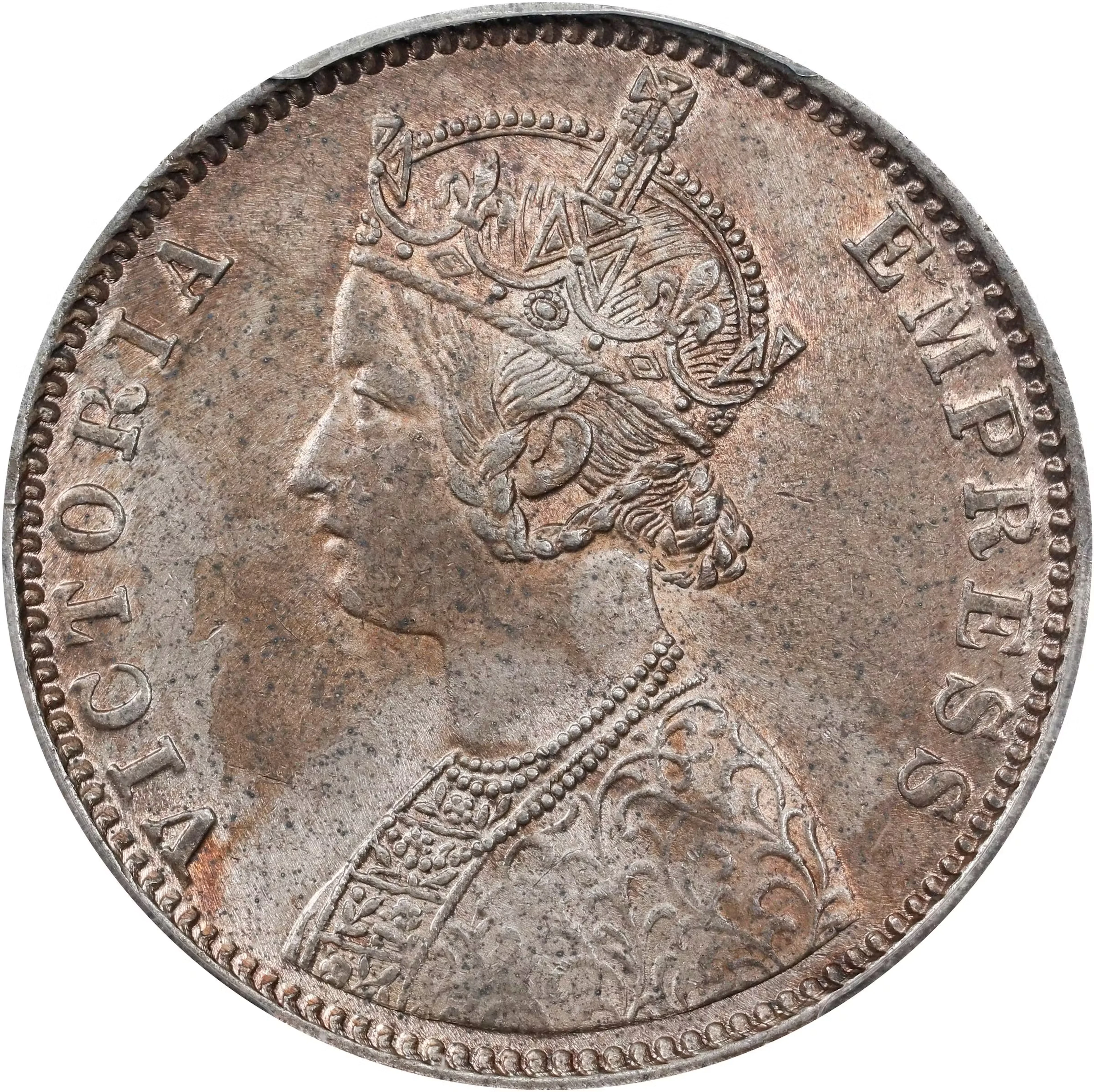 INDIA. Rupee, 1901-B. Bombay Mint. Victoria. PCGS MS-64.