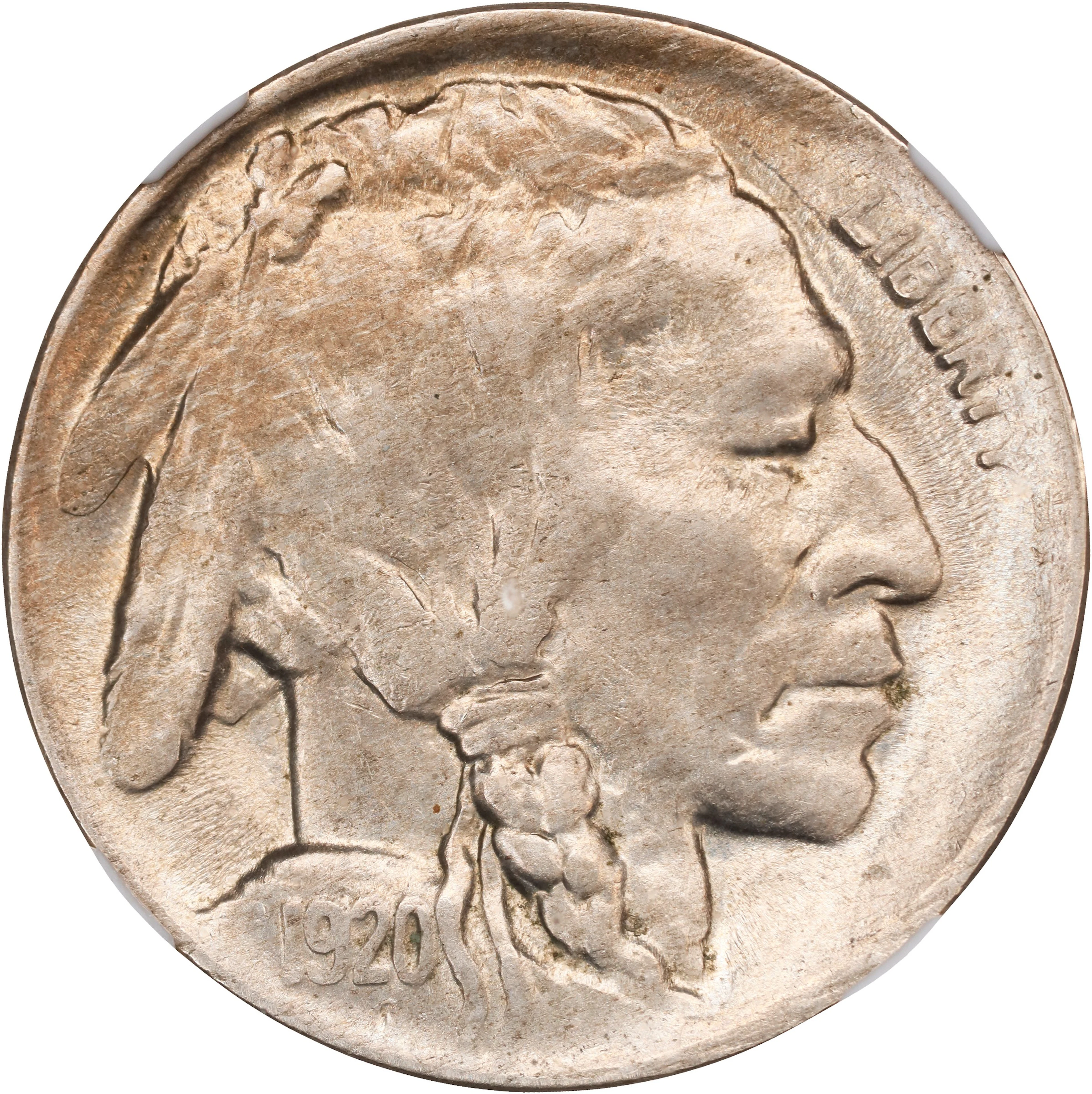 1920-D Buffalo Nickel. MS-61 (NGC).