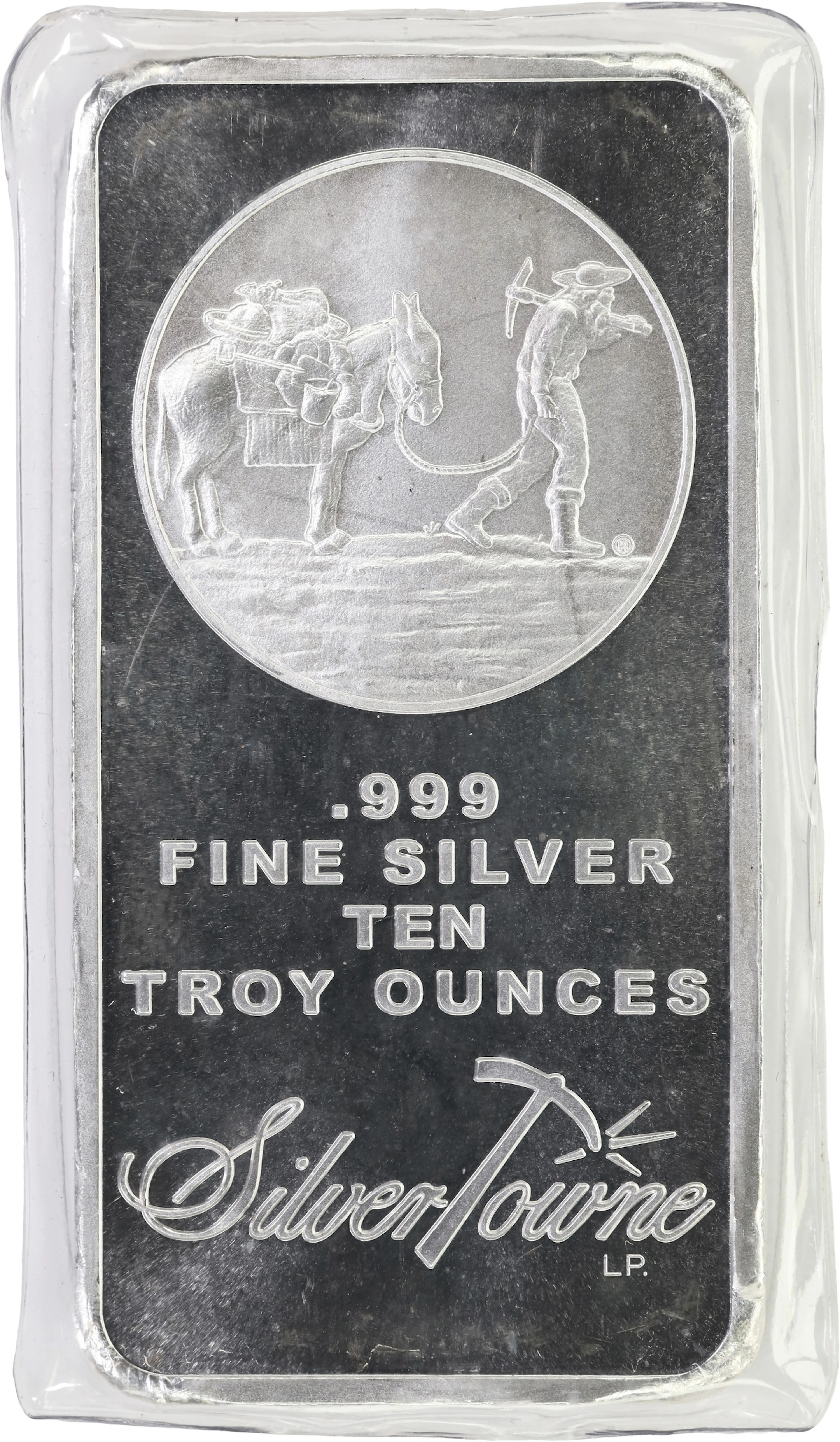 (10 oz, 311.04 g ASW). Silver Towne 10 oz Silver Bar.