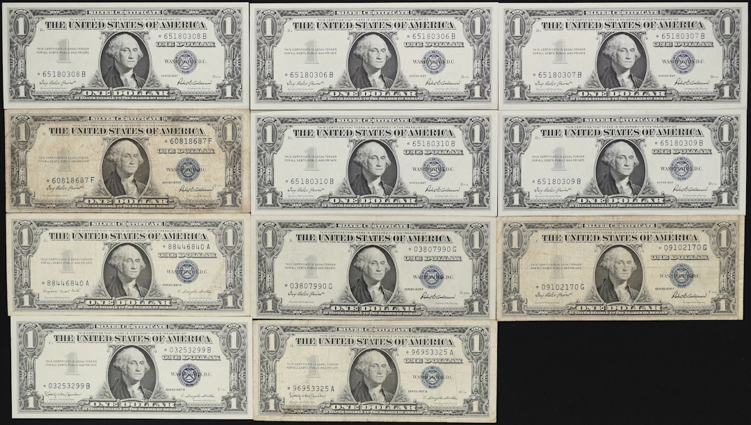 Lot of (11) Fr. 1619*. 1957 $1 Silver Certificate Star Notes. Very
