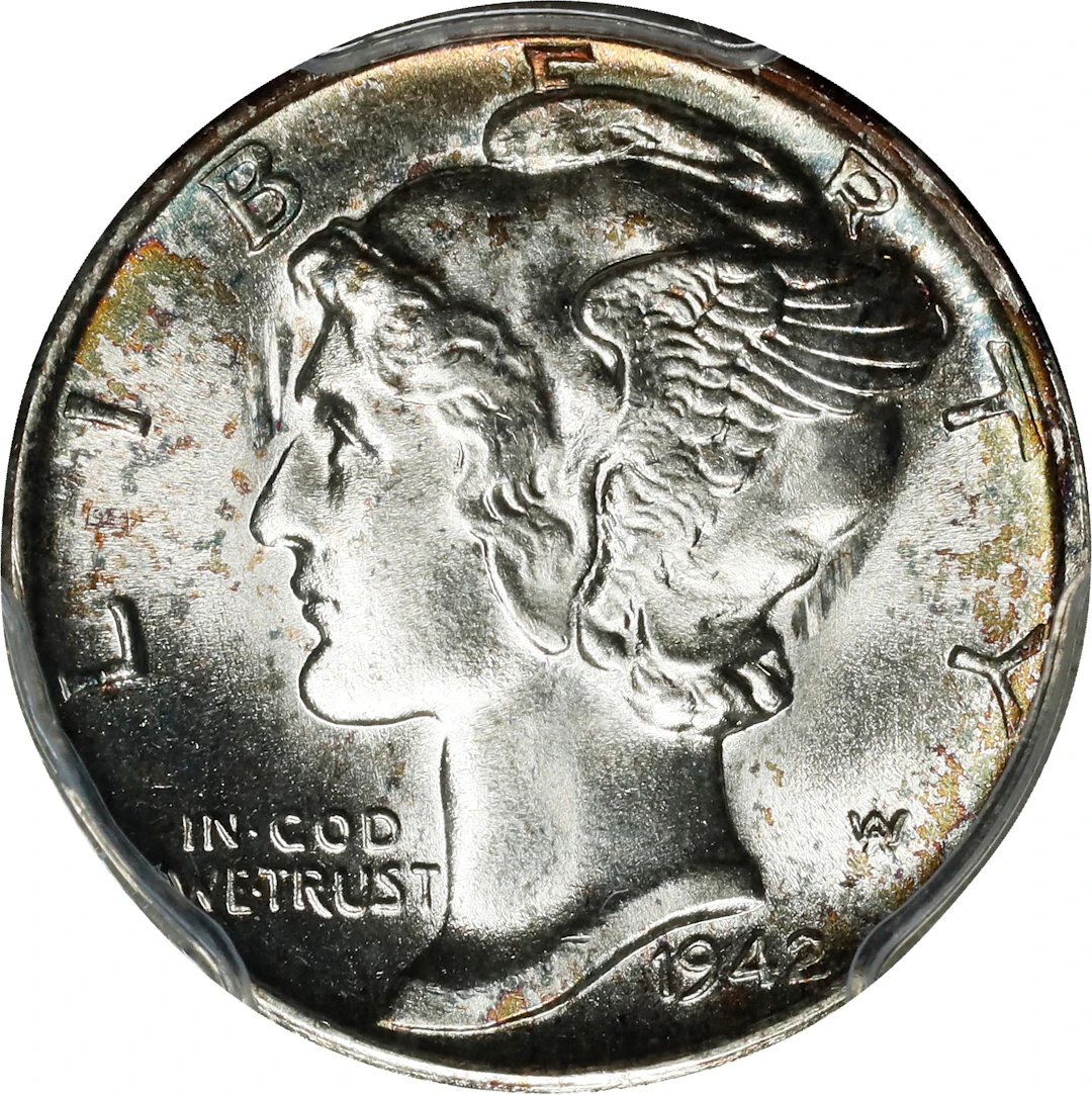 1942-S Mercury Dime. MS-67 FB (PCGS). CAC.