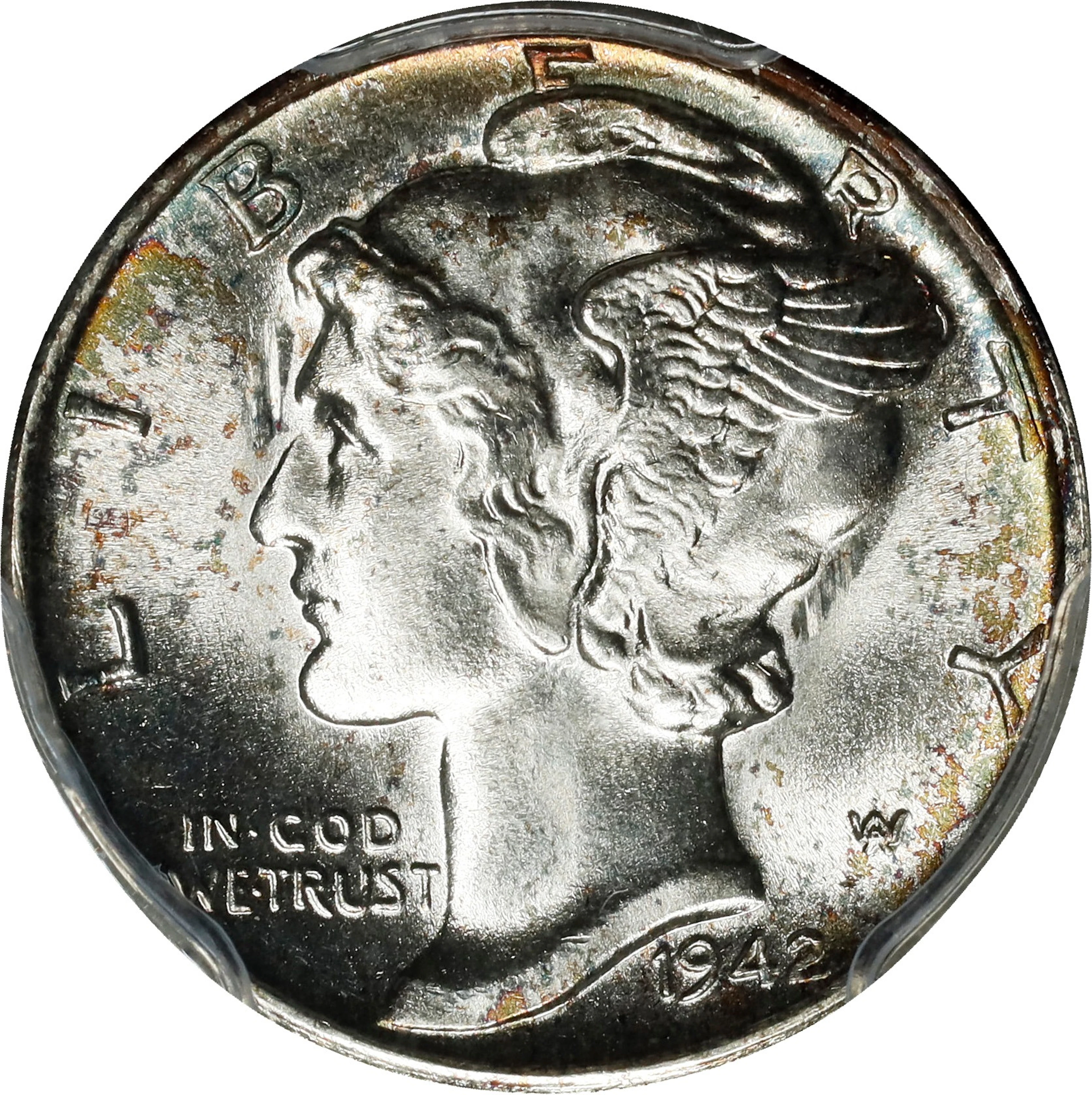 1942-S Mercury Dime. MS-67 FB (PCGS). CAC.