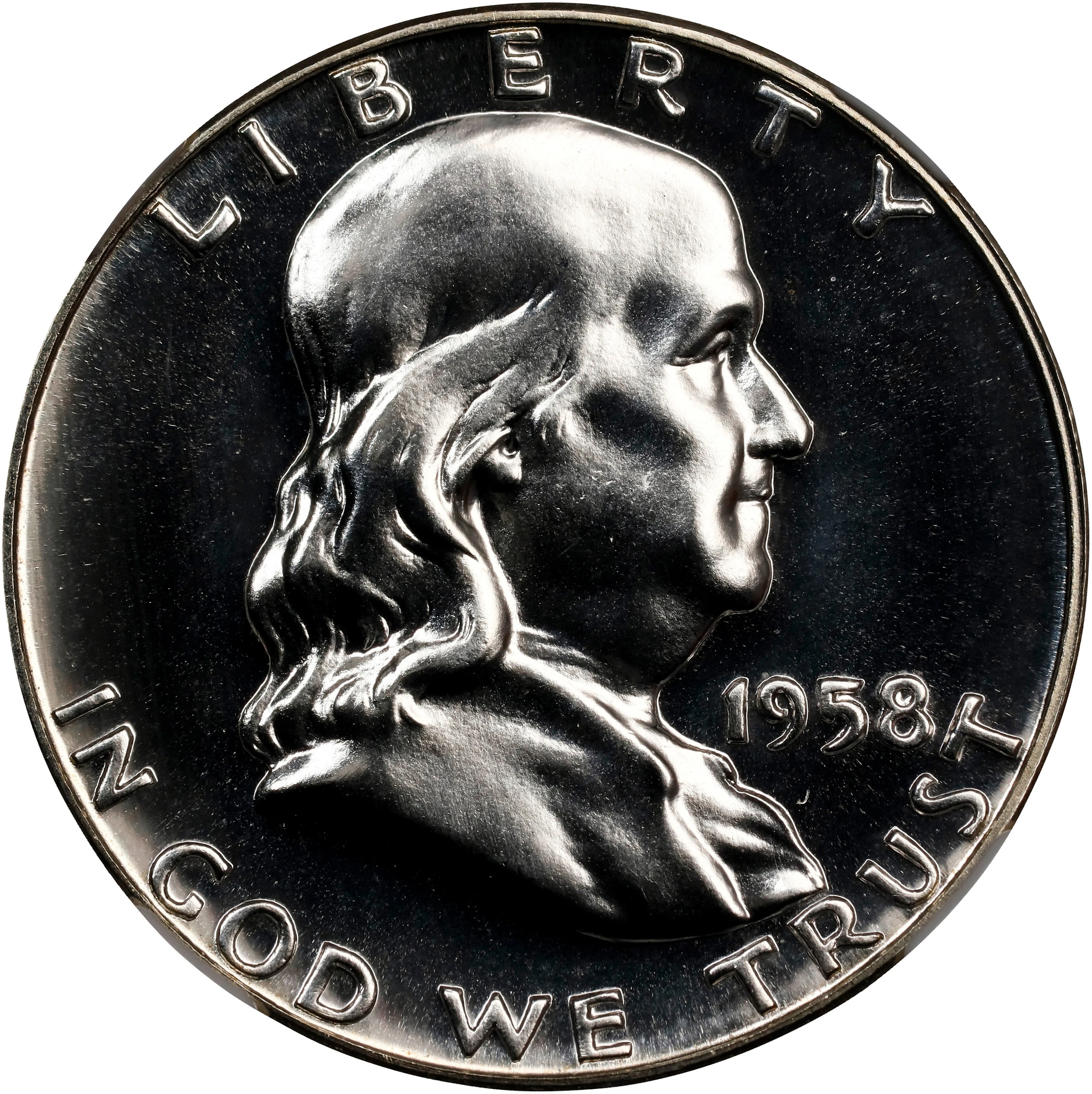 1958 Franklin Half Dollar. Proof-69 (NGC).