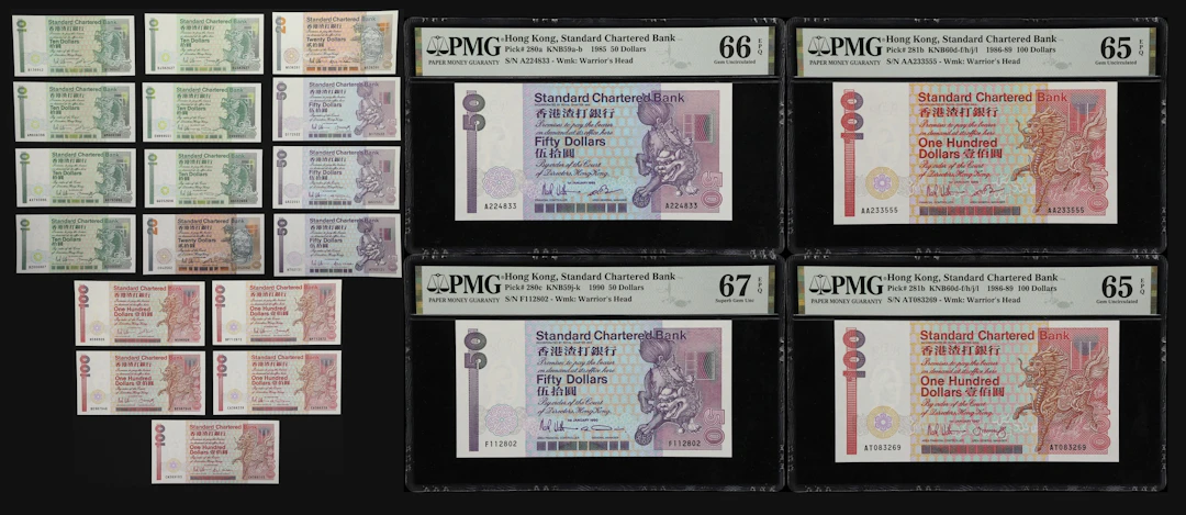 HONG KONG (SAR). Lot of (21). Standard Chartered Bank. 10, 20, 50