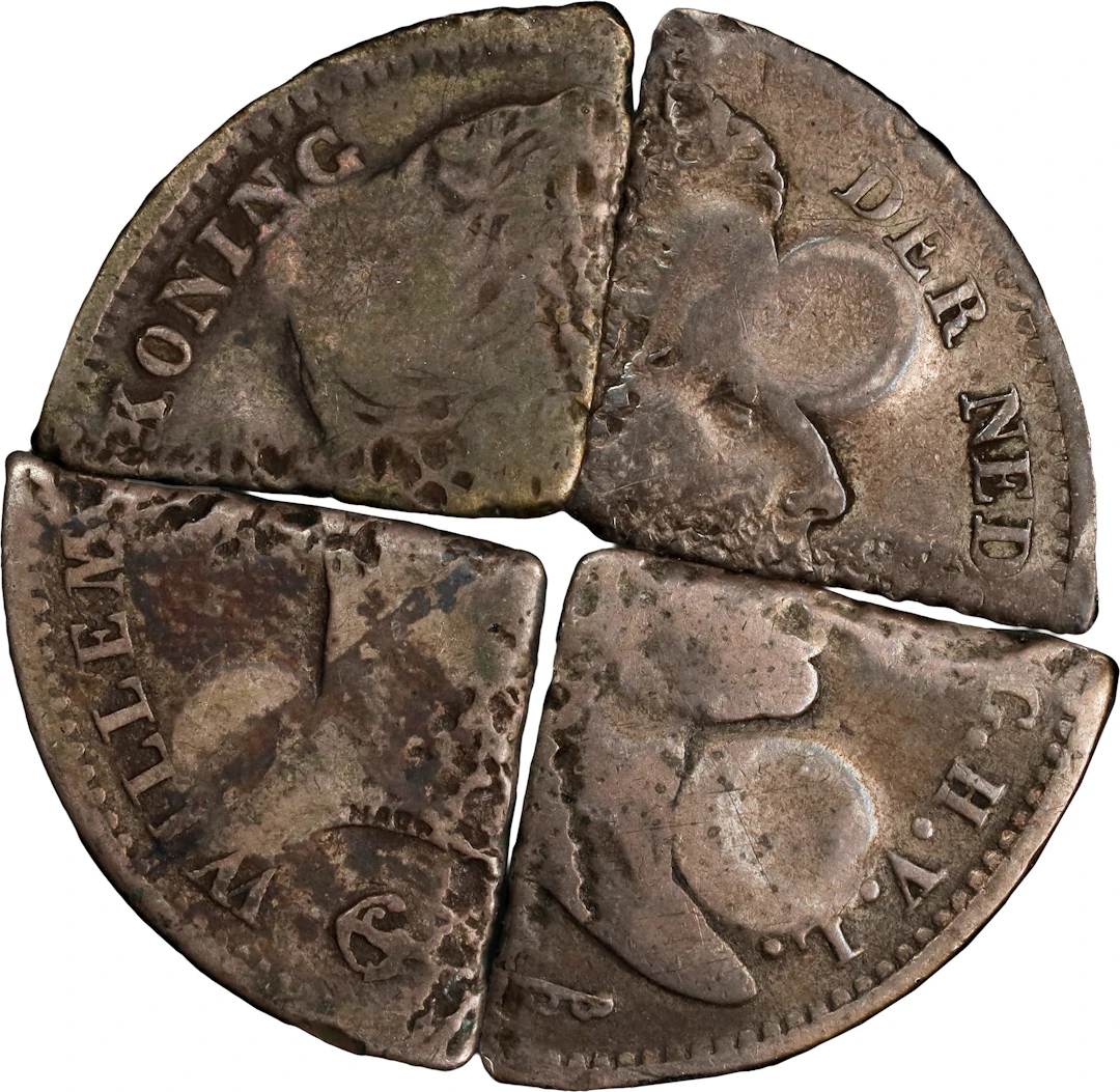 CURACAO. Curacao - Netherlands. Quartet of 1/4 Gulden (4 Pieces)