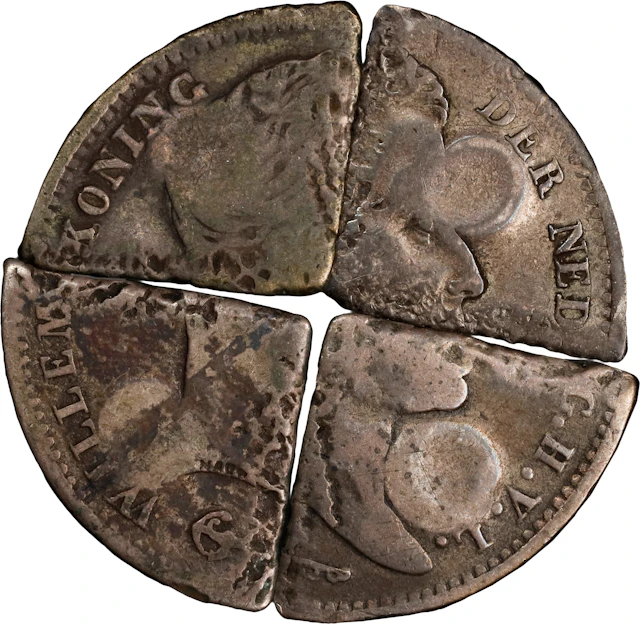CURACAO. Curacao - Netherlands. Quartet of 1/4 Gulden (4 Pieces)