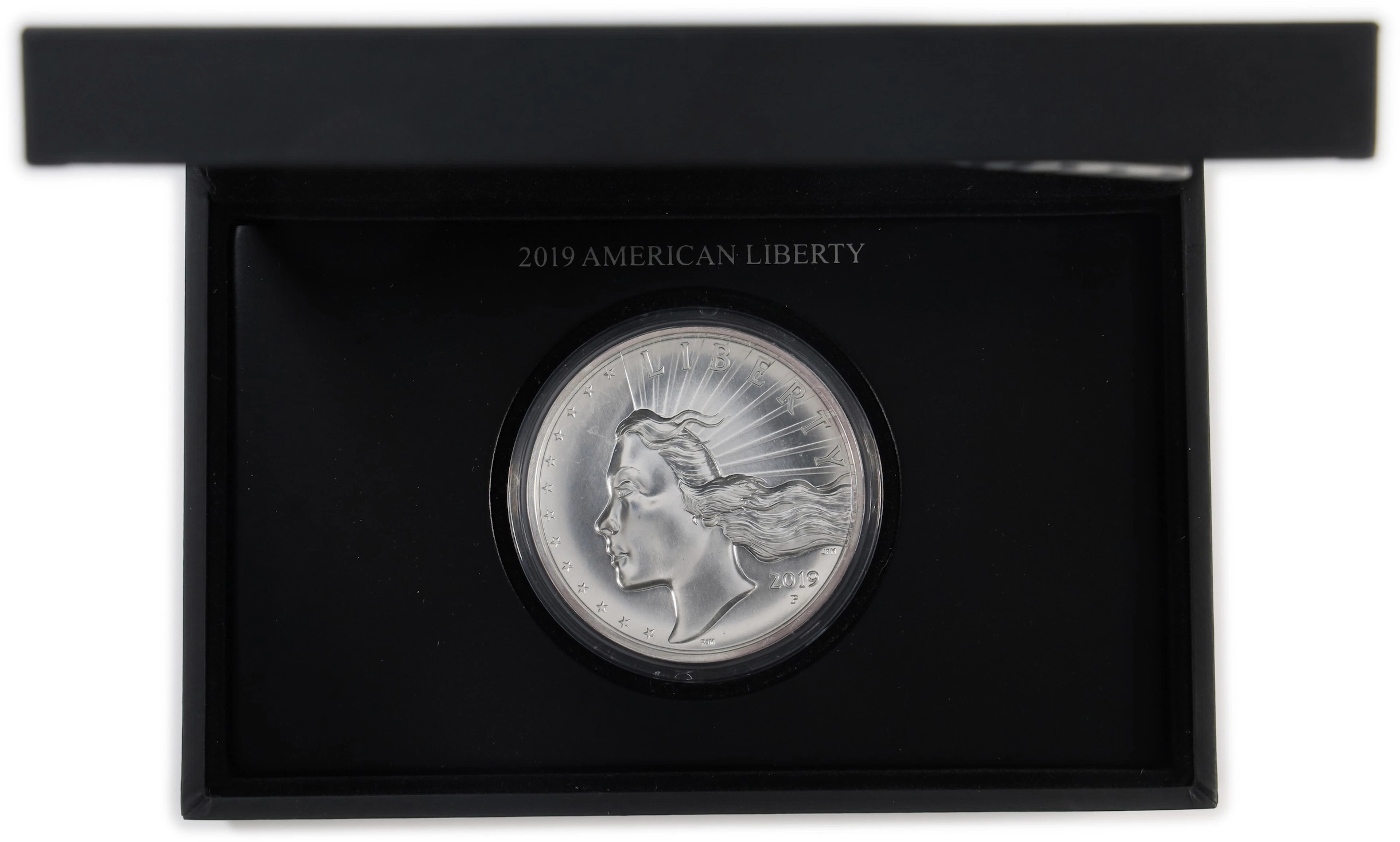 (2.5 oz, 77.76 g ASW). 2019-P American Liberty Silver Medal. High Relief.