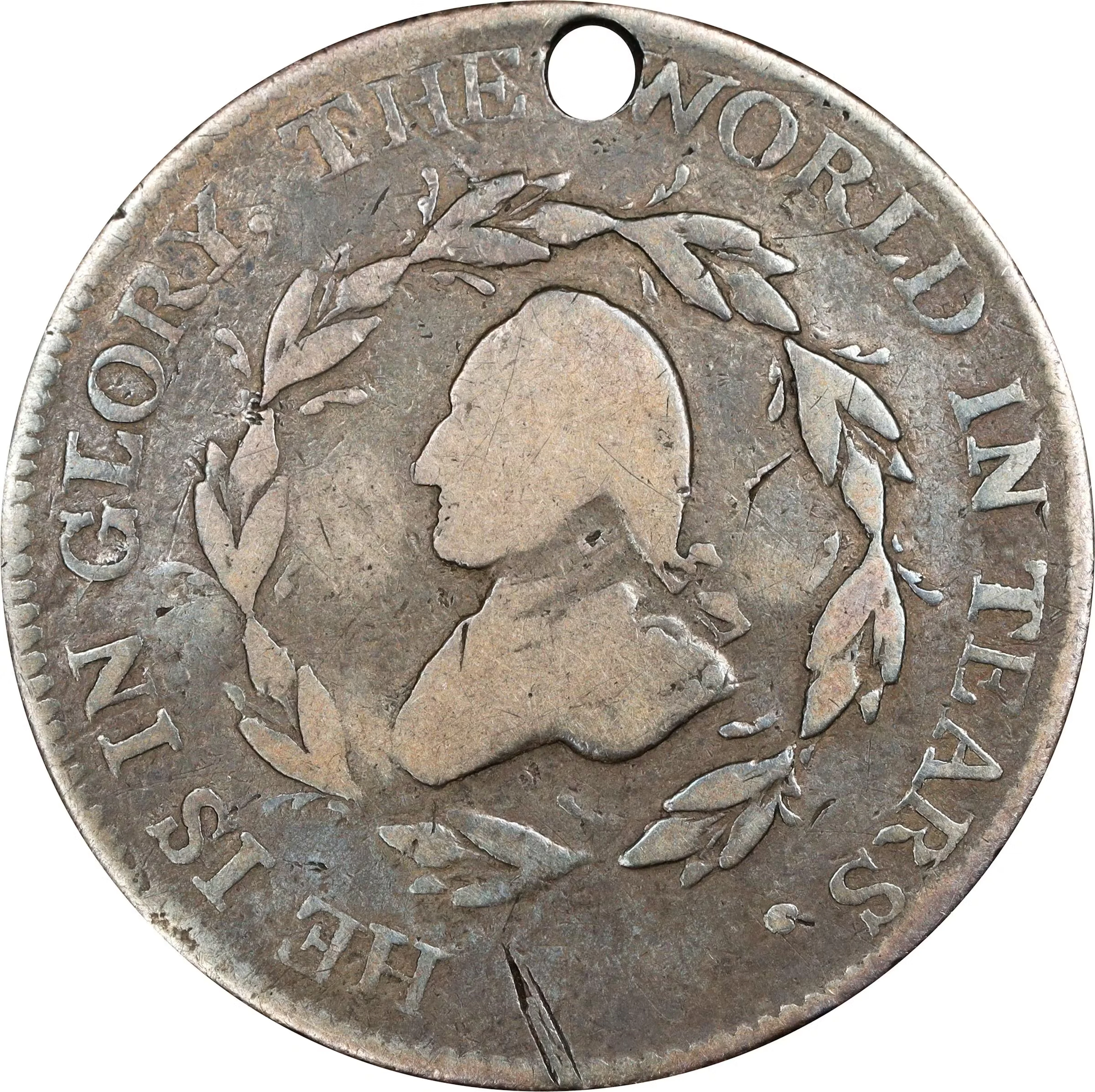 "1799" (ca. 1800) Washington Skull and Crossbones Funeral Medal. Musante