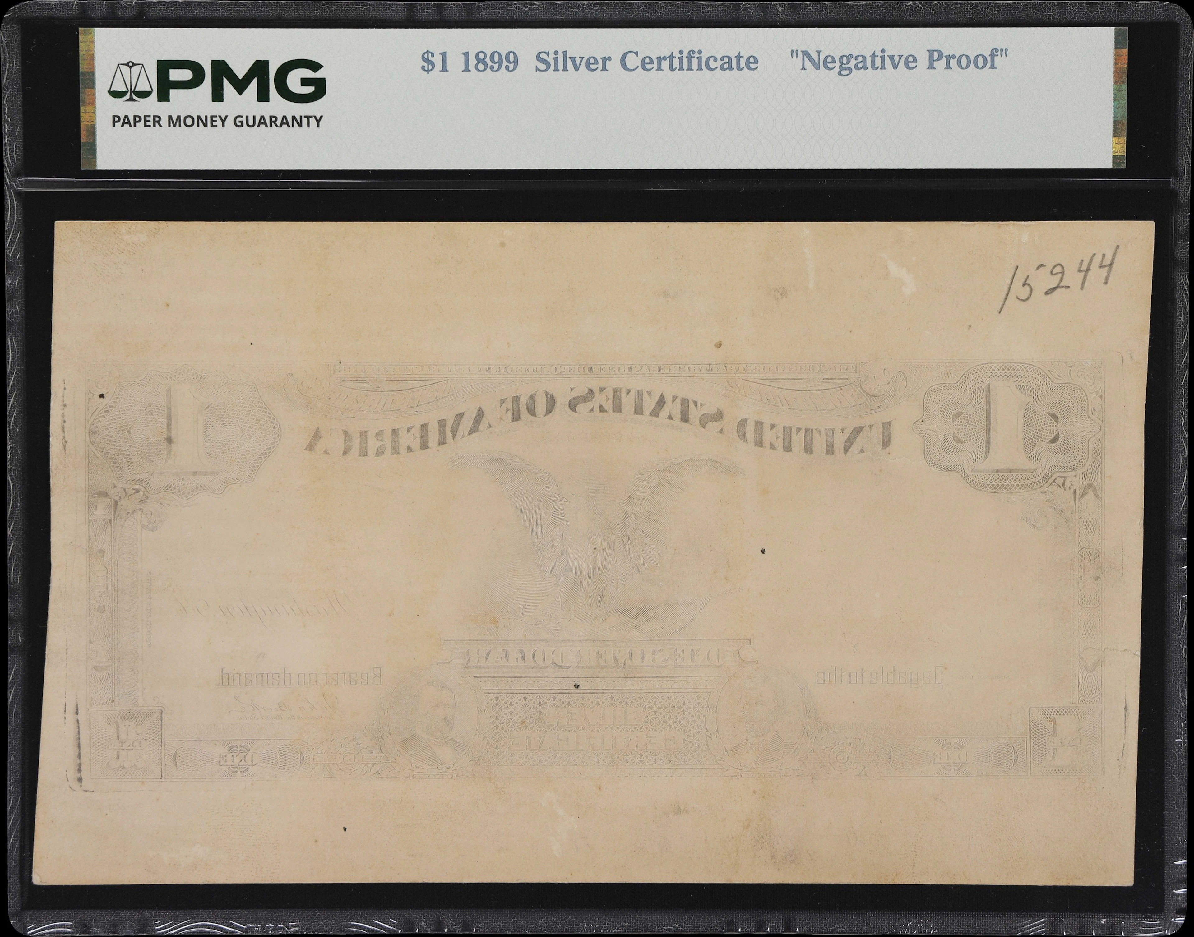 Fr. 232 - 234. 1899 $1 Silver Certificate. PMG. "Negative Proof".