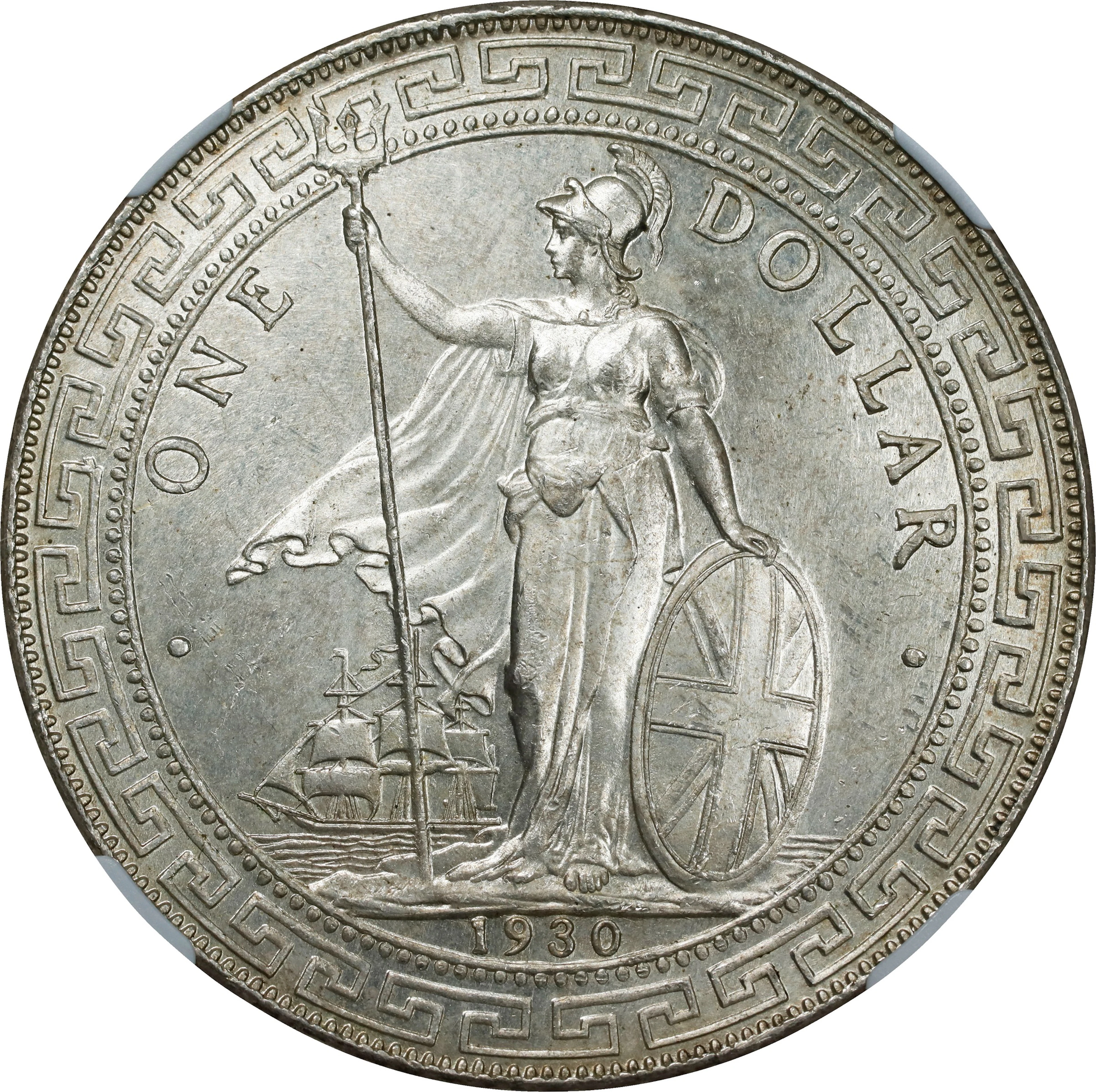 GREAT BRITAIN. Trade Dollar, 1930-B. Bombay Mint. George V. NGC MS-65+.