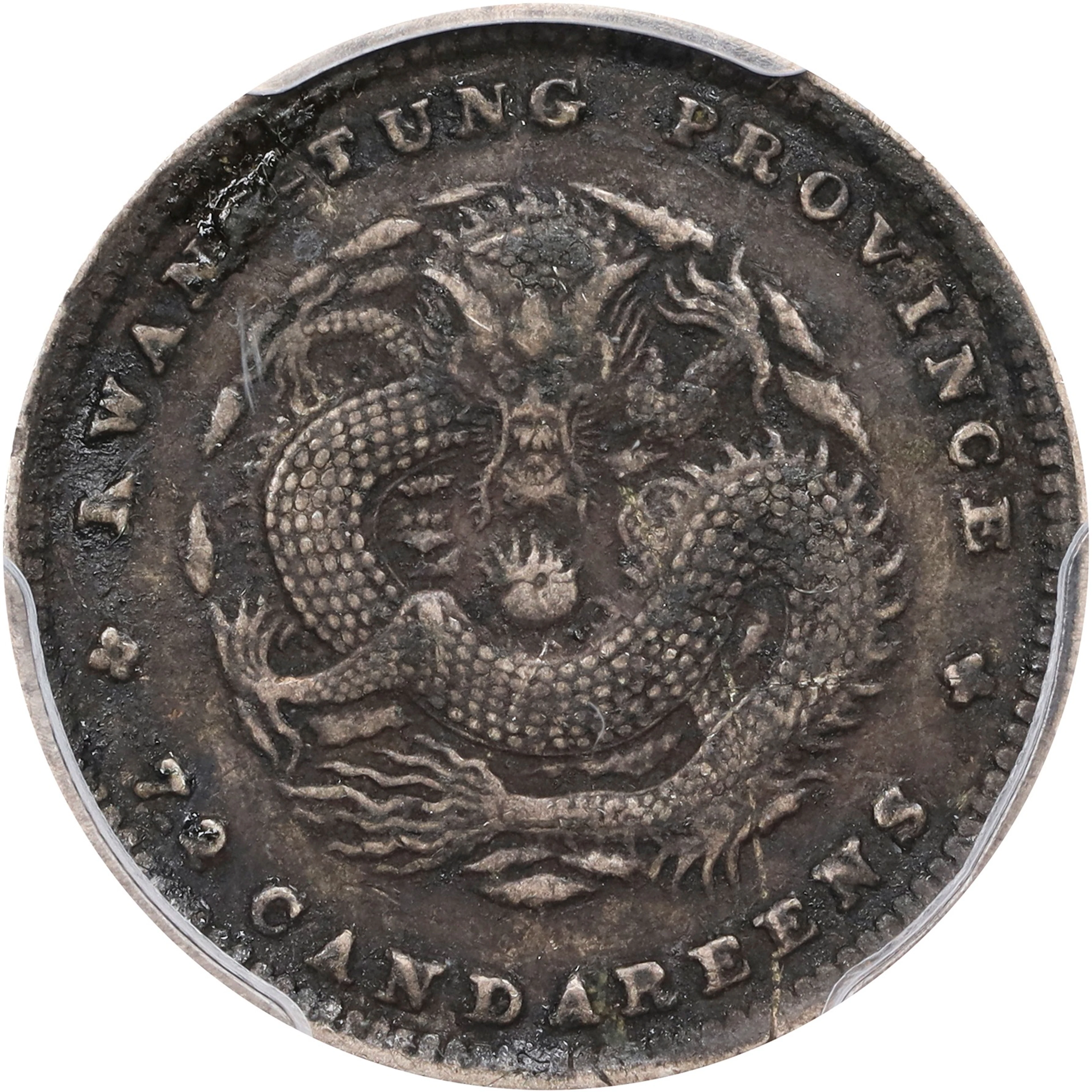 CHINA. Kwangtung. 7.2 Candareens (10 Cents), ND (1890-1908). Kwangtung
