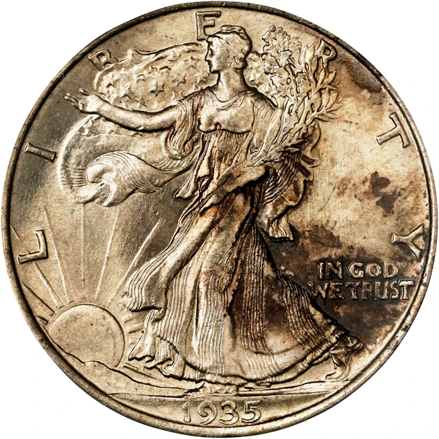 1935 Walking Liberty Half Dollar. MS-64 (PCGS). OGH Generation 3.0.