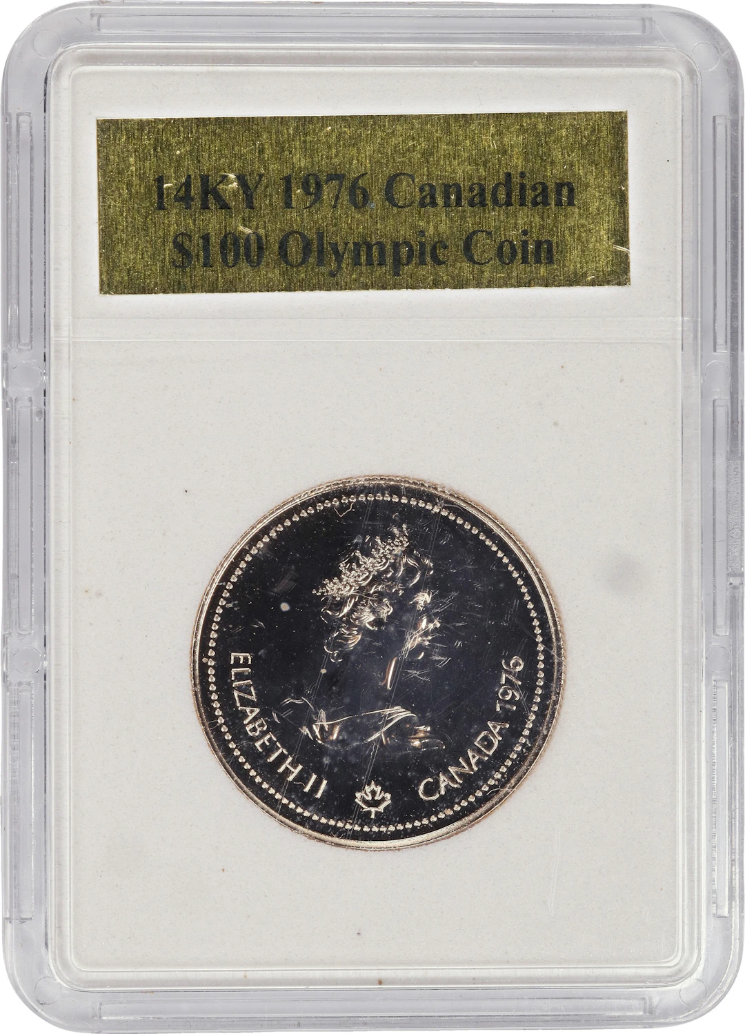 (0.25 oz, 7.776 g AGW). Canada. 1976 Montreal Olympics Gold $100.
