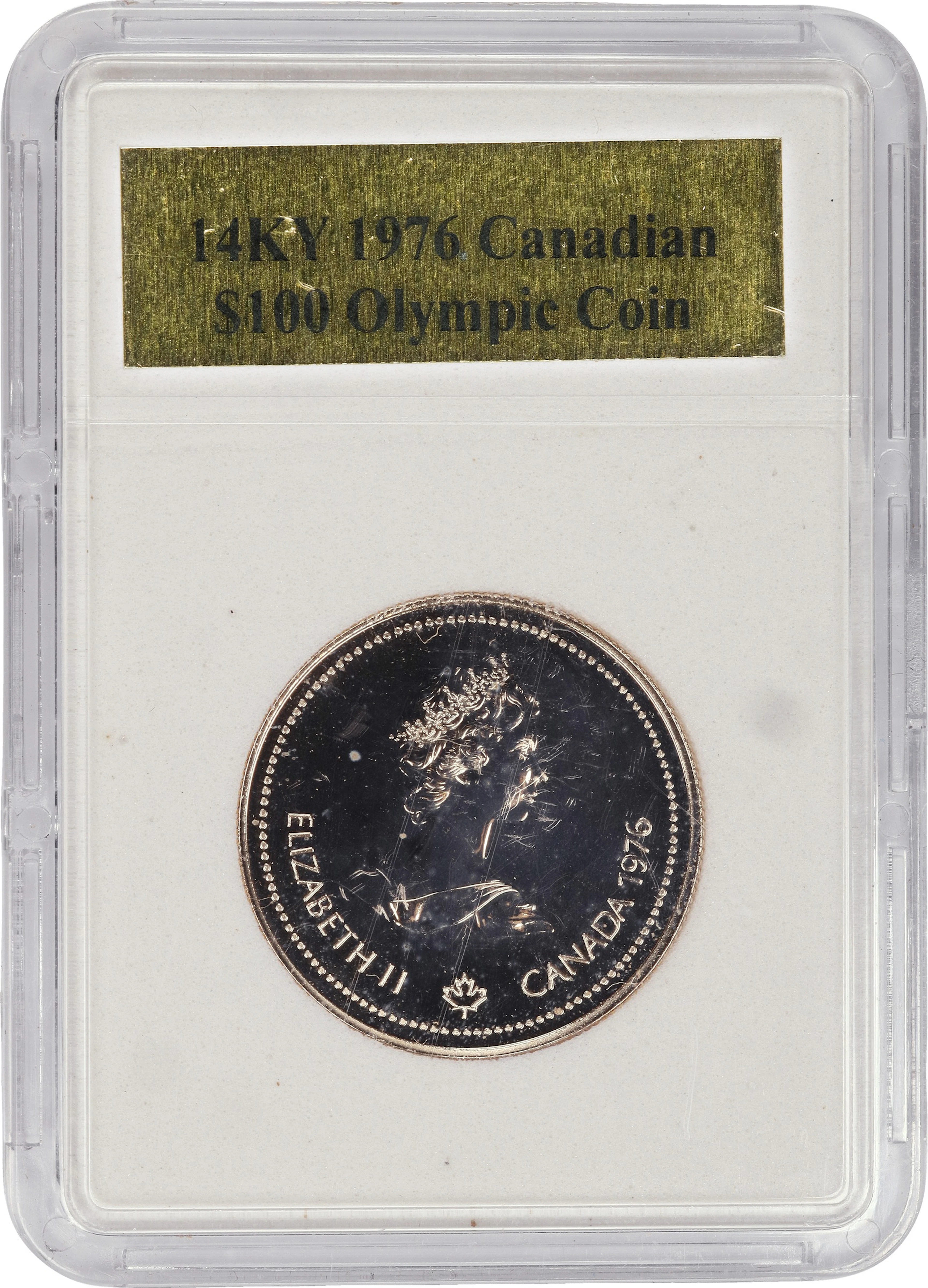 (0.25 oz, 7.776 g AGW). Canada. 1976 Montreal Olympics Gold $100.