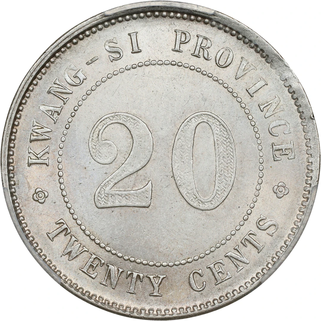 (t) CHINA. Kwangsi. 20 Cents, Year 13 (1924). Uncertain mint, likely