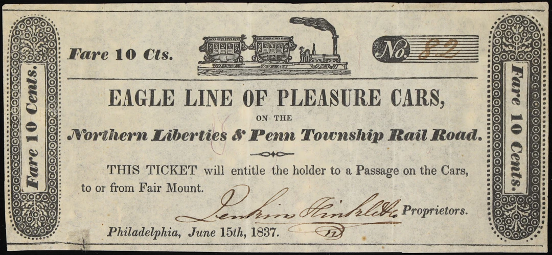Philadelphia, Pennsylvania. Eagle Line of Pleasure Cars of the Northern