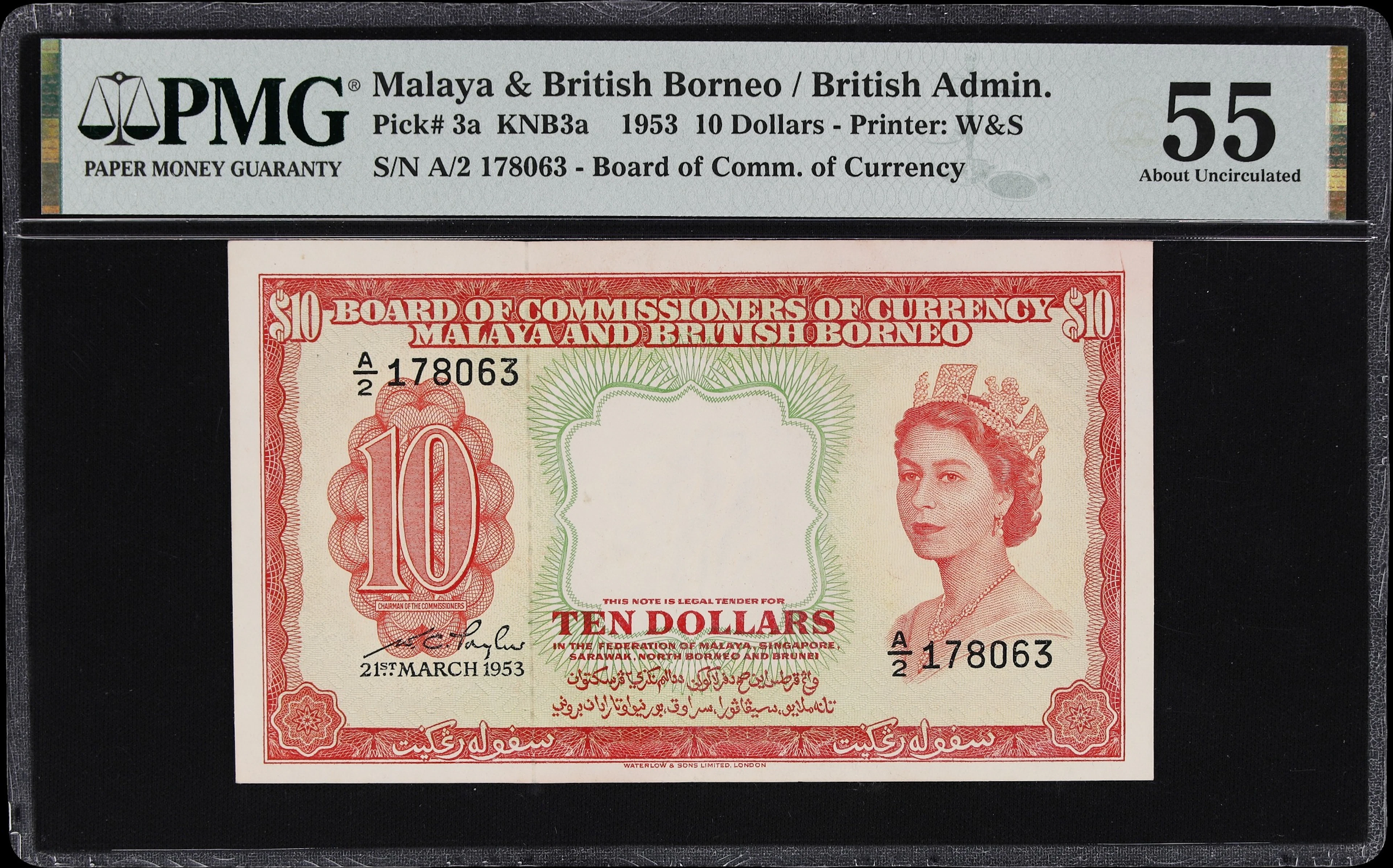 MALAYA AND BRITISH BORNEO. Board of Commissioners of Currency. 10