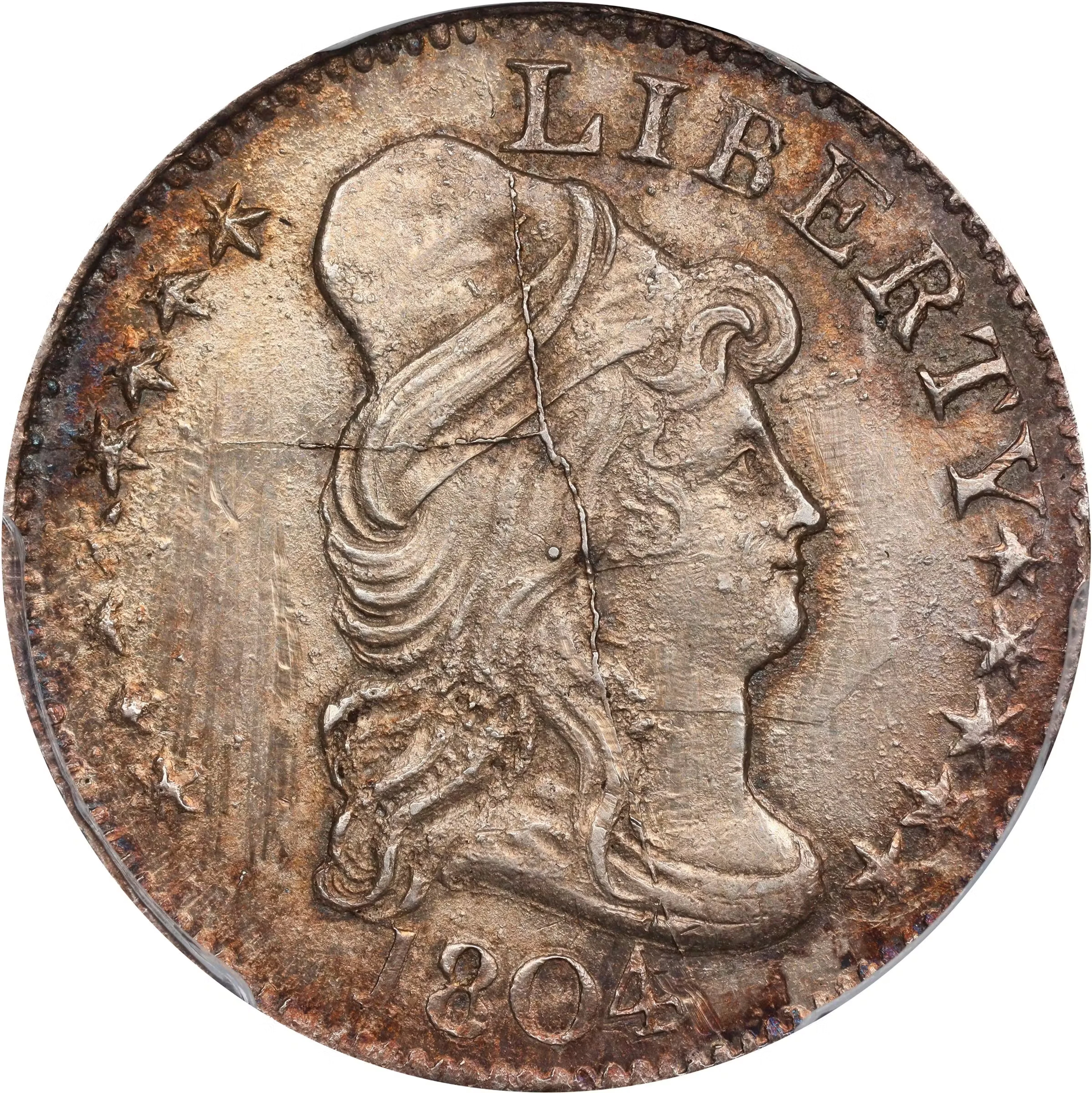 1804 Capped Bust Right Half Eagle. Private Restrike. Judd-30, Pollock-6080.