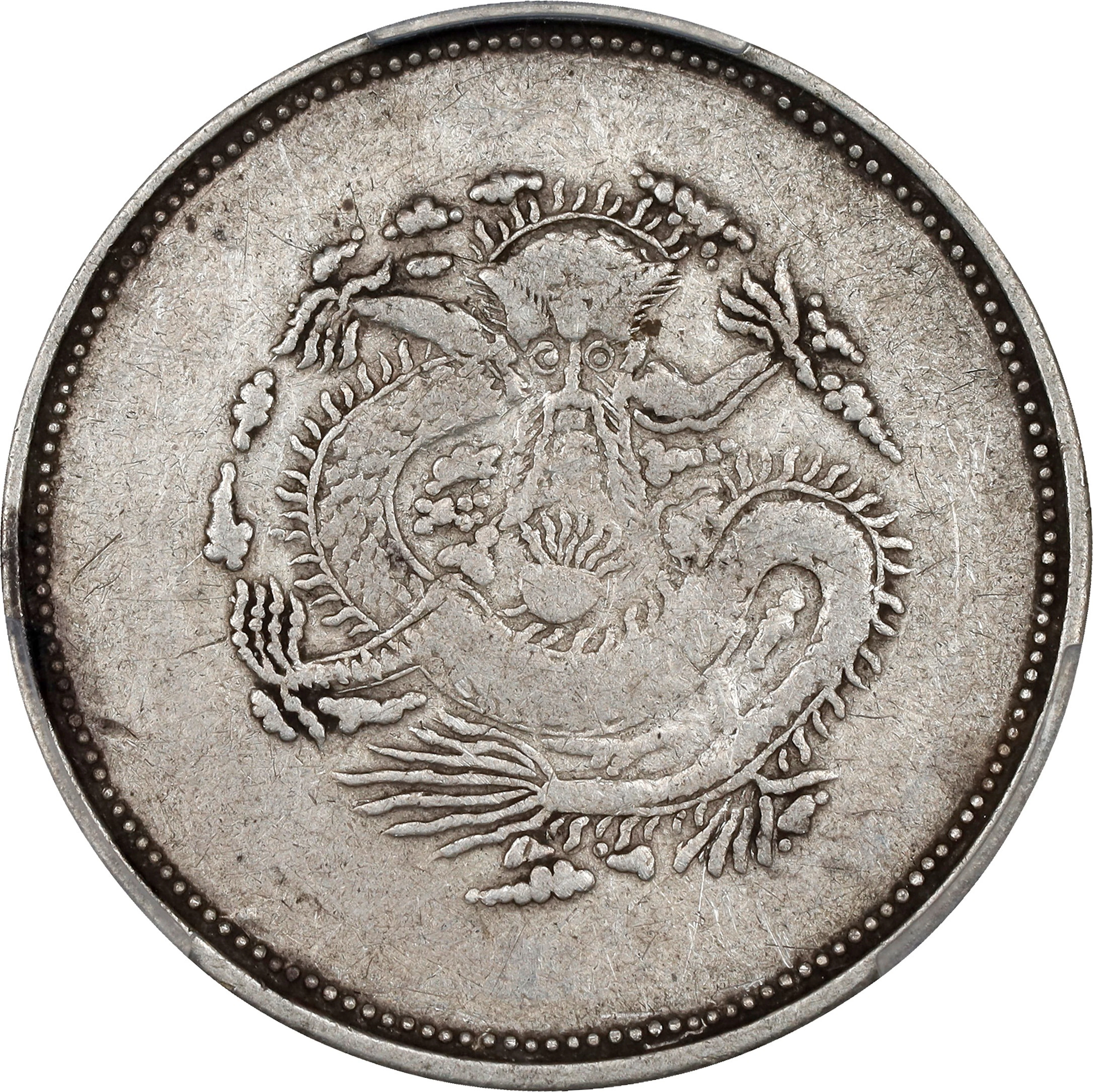 (t) CHINA. Sinkiang. 2 Mace (Miscals), ND (1910). Urumchi (Tihwa)