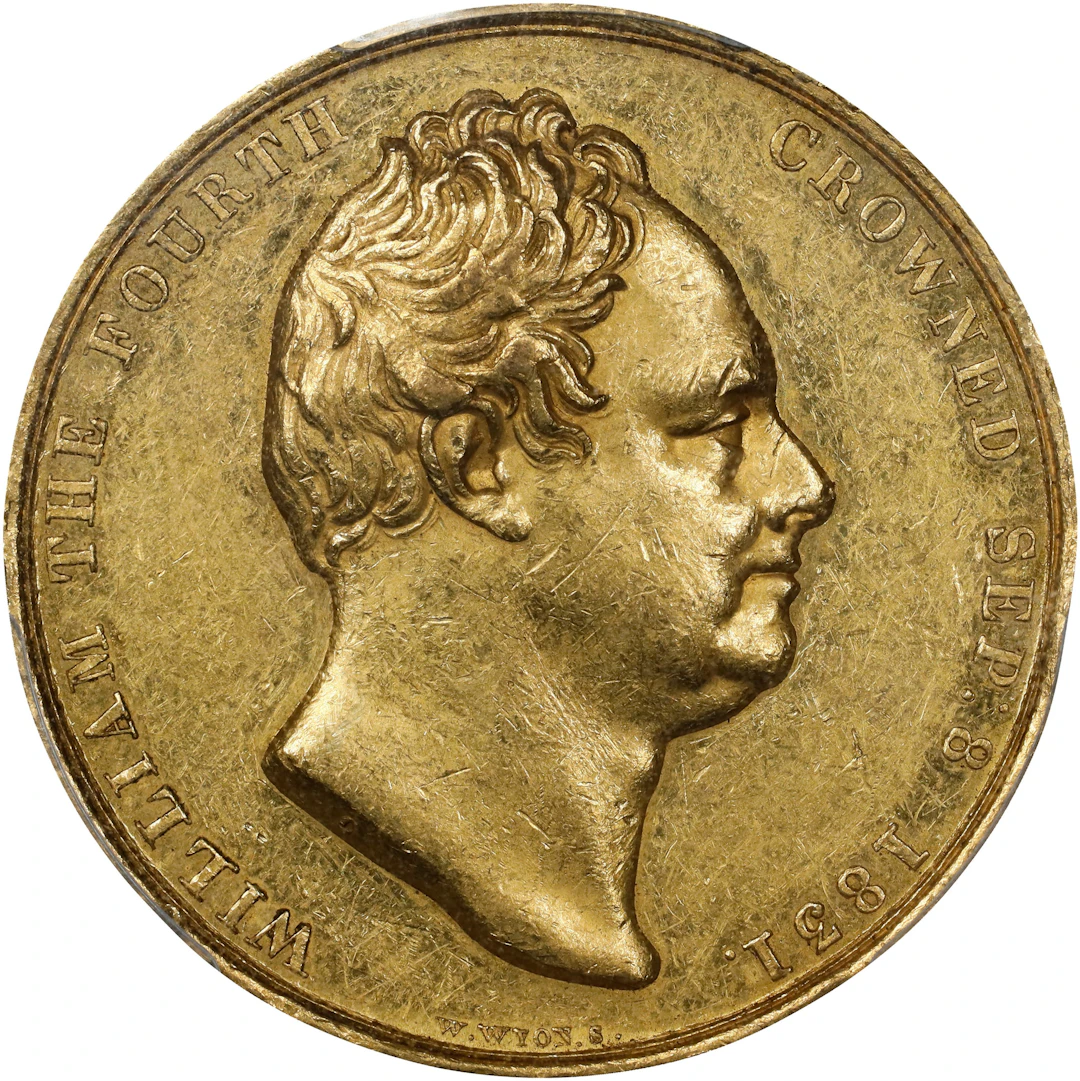 GREAT BRITAIN. William IV & Adelaide Coronation Gold Medal, 1831.