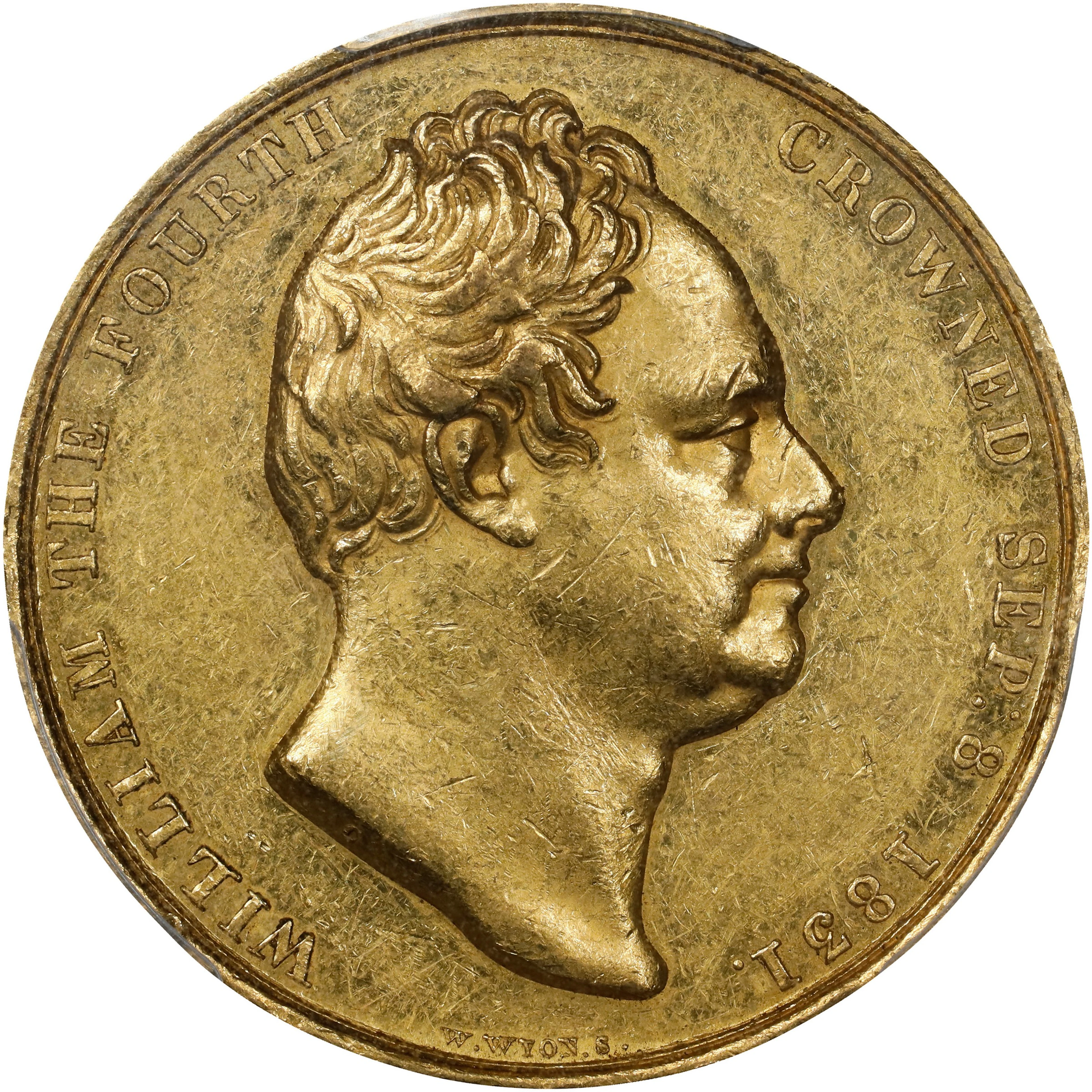 GREAT BRITAIN. William IV & Adelaide Coronation Gold Medal, 1831.