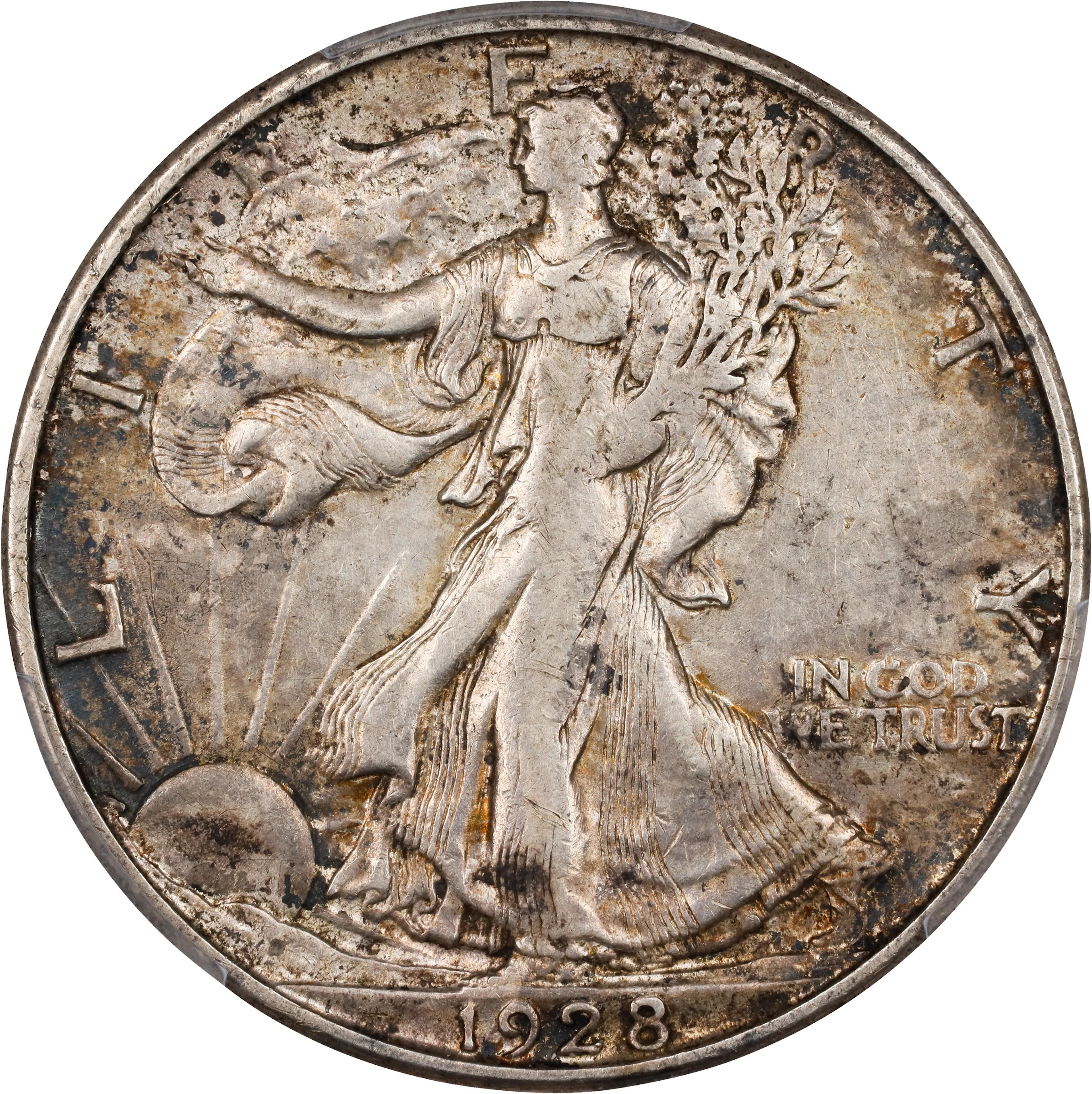 1928-S Walking Liberty Half Dollar. AU Details--Scratch (PCGS).