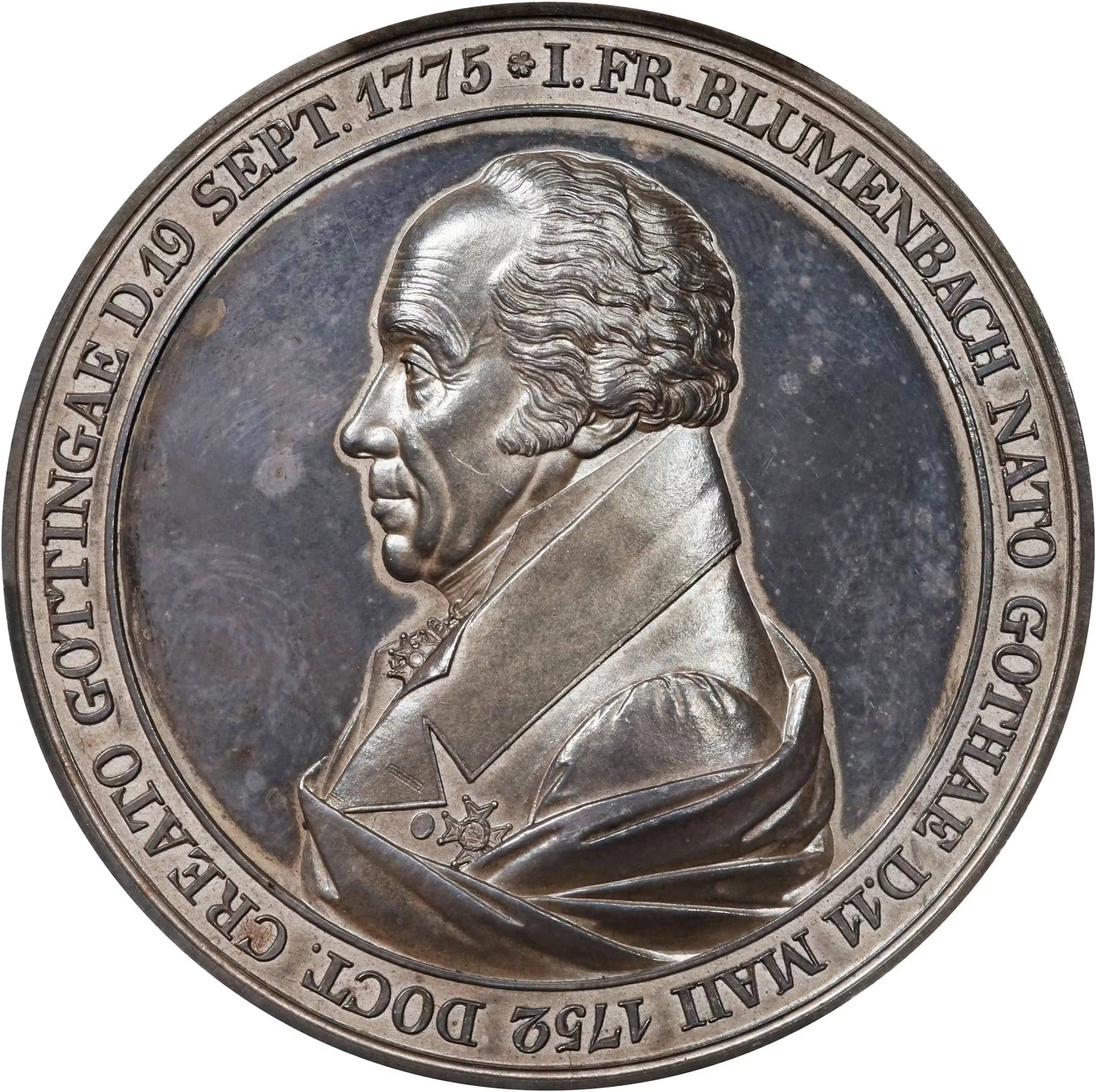 GERMANY. Saxony. Johann Friedrich Blumenbach/"Three Skulls" Silver
